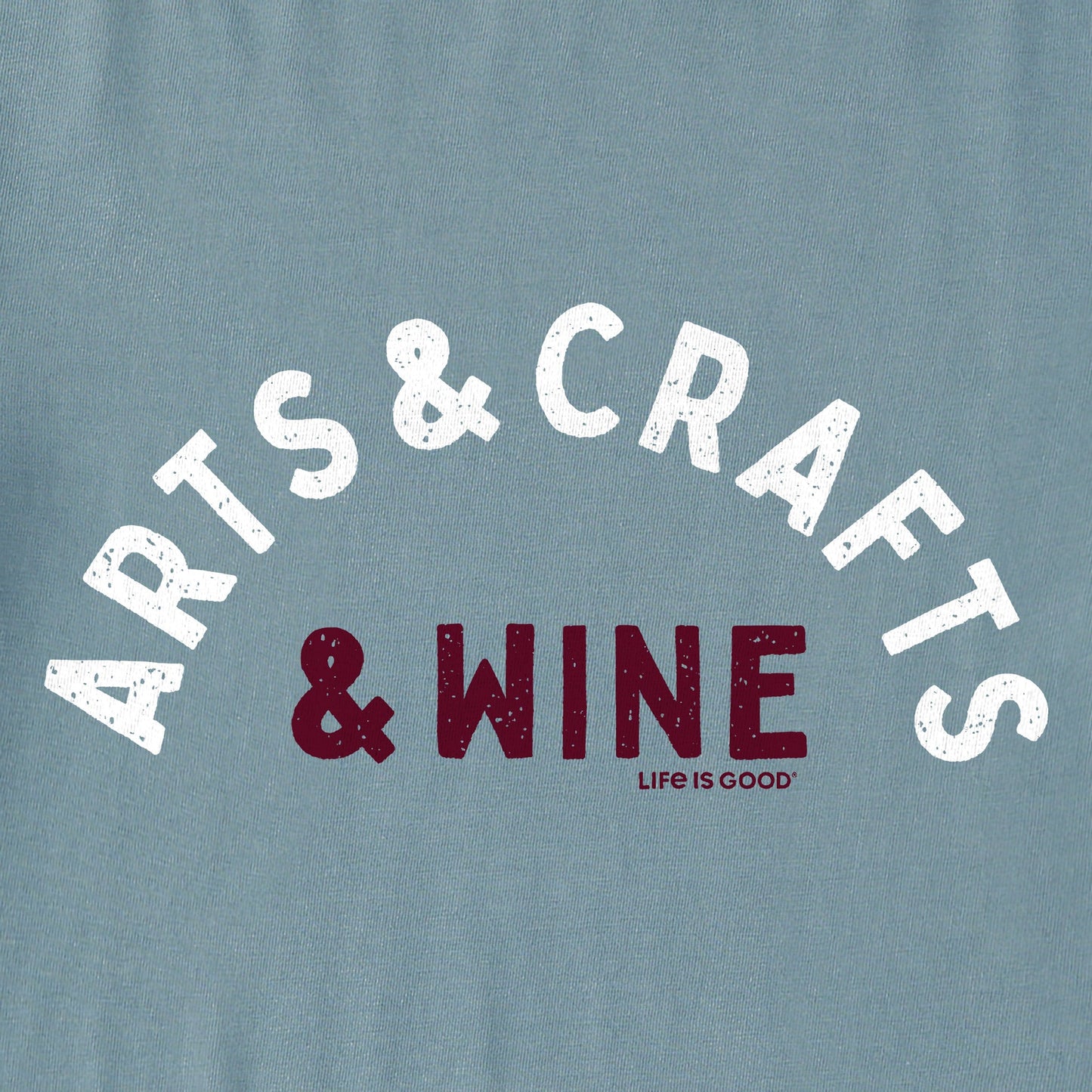 Women's Arts & Crafts & Wine Long Sleeve Crusher Vee