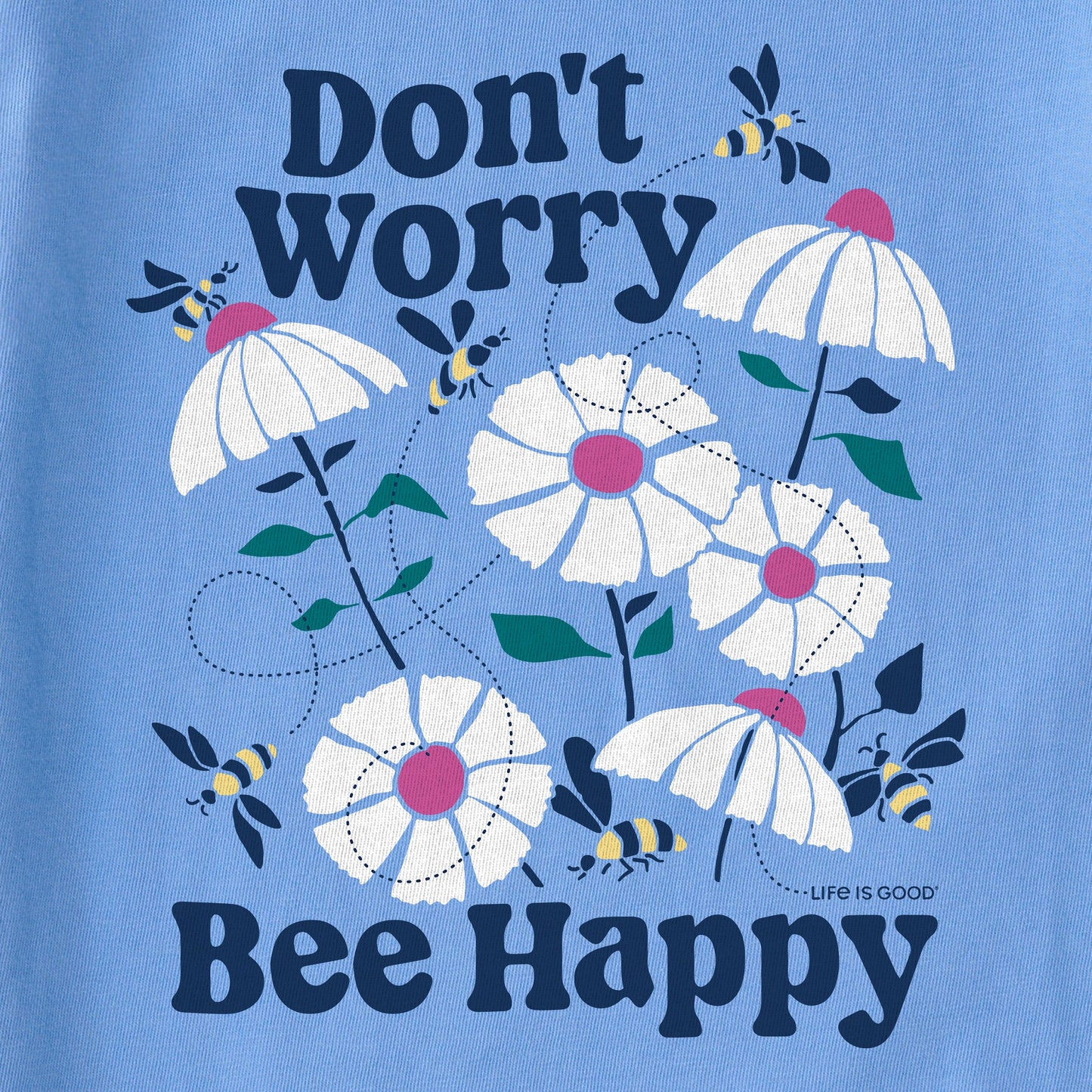 Women's Don't Worry Bee Happy Short Sleeve Tee