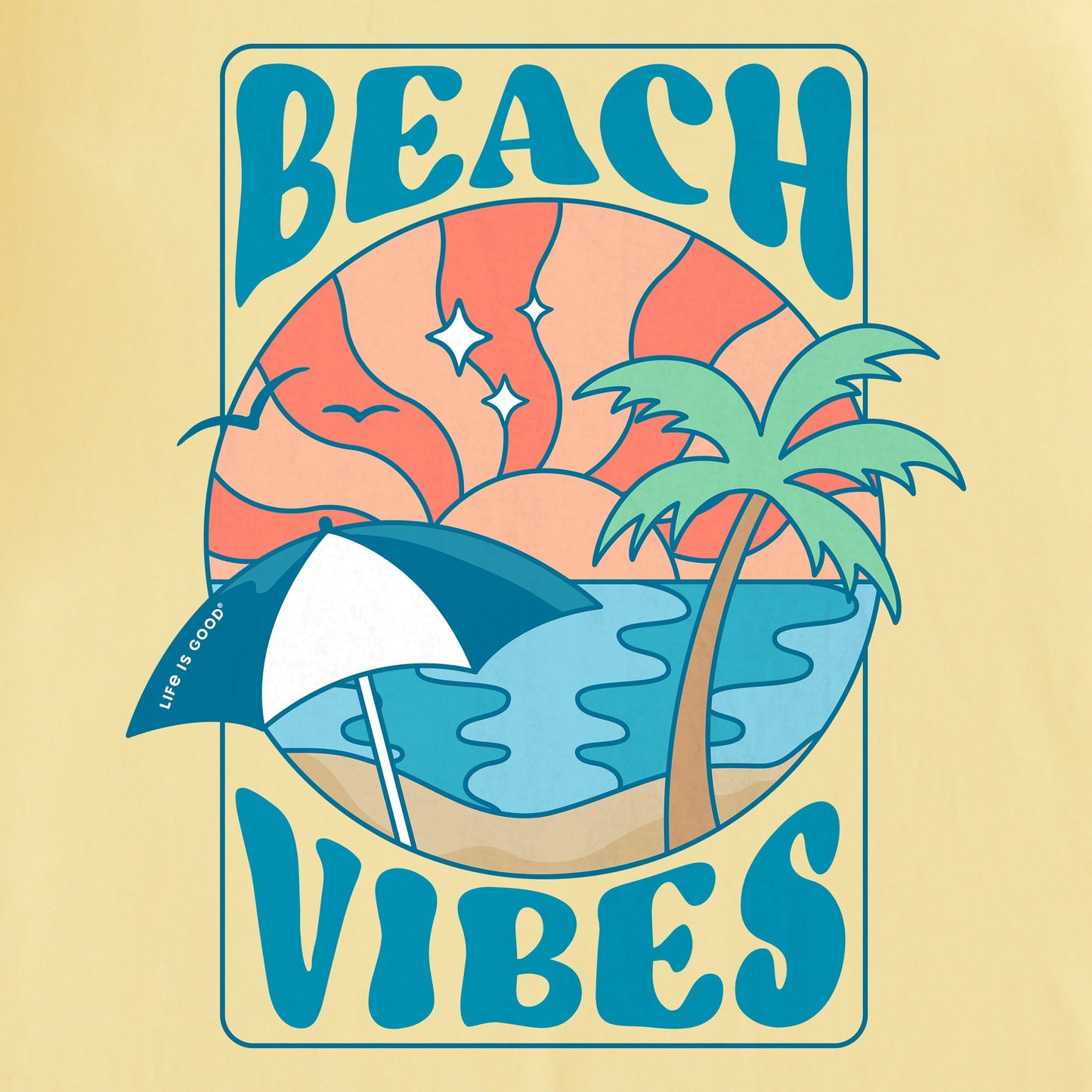 Kids Beach Vibes Short Sleeve Crusher Tee