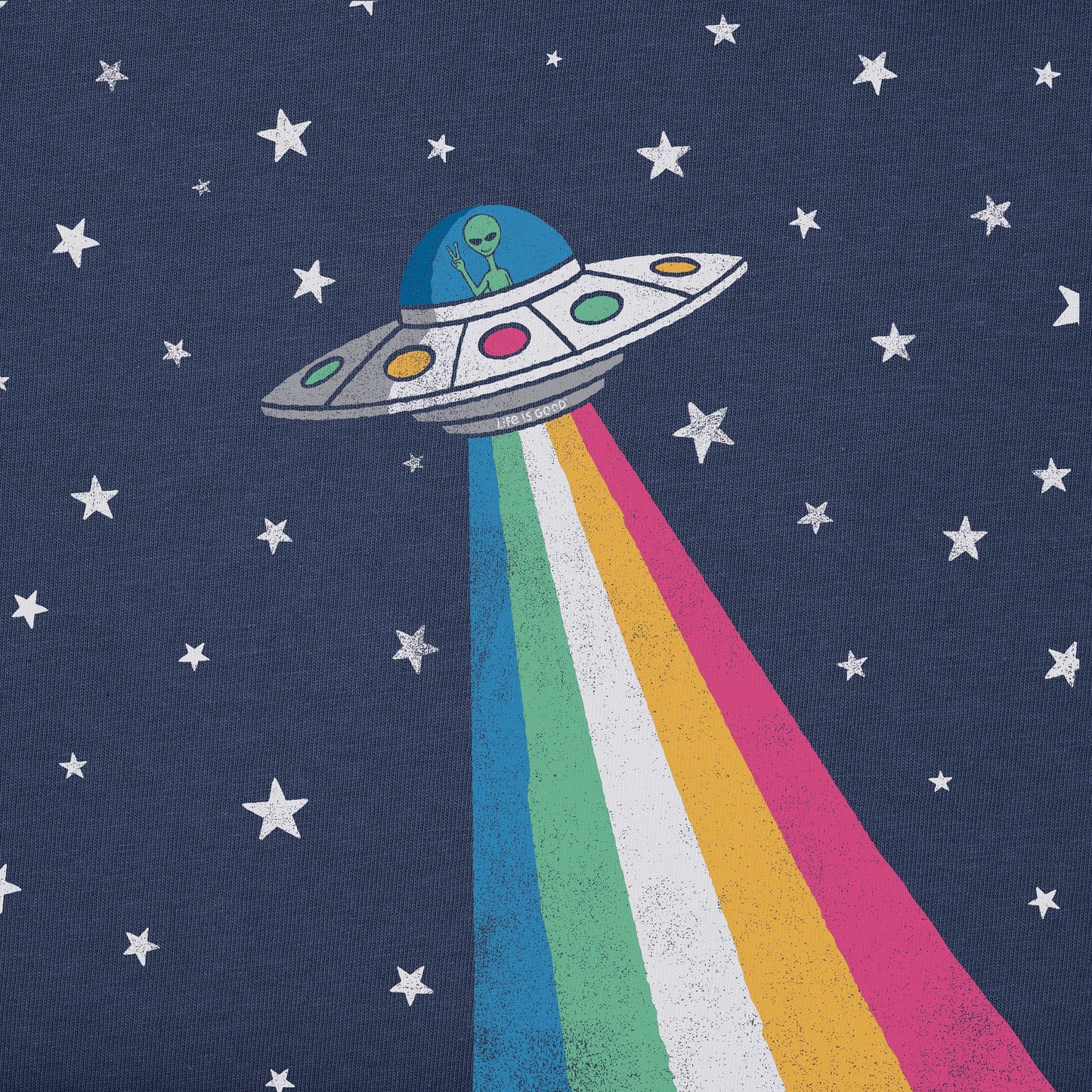 Kids Space Alien Short Sleeve Crusher Tee