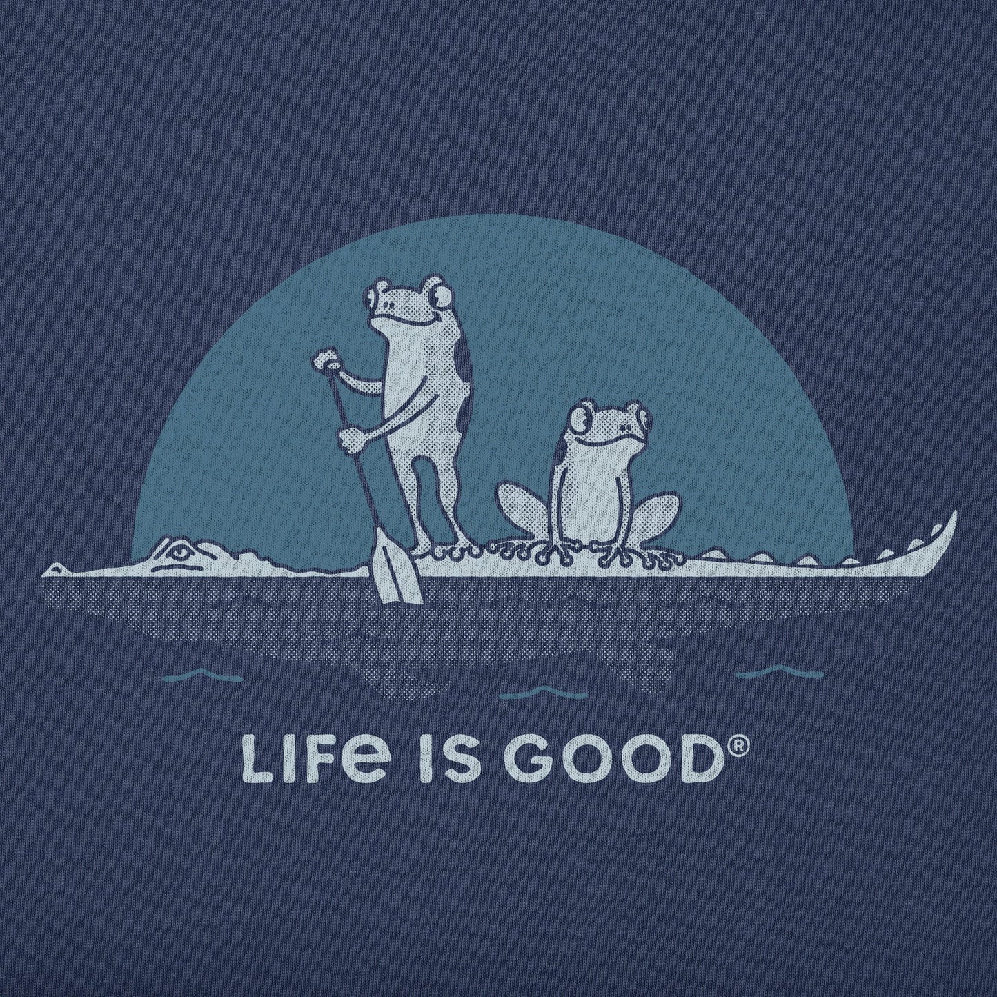 Kids Frogs on a Croc Long Sleeve Crusher Tee