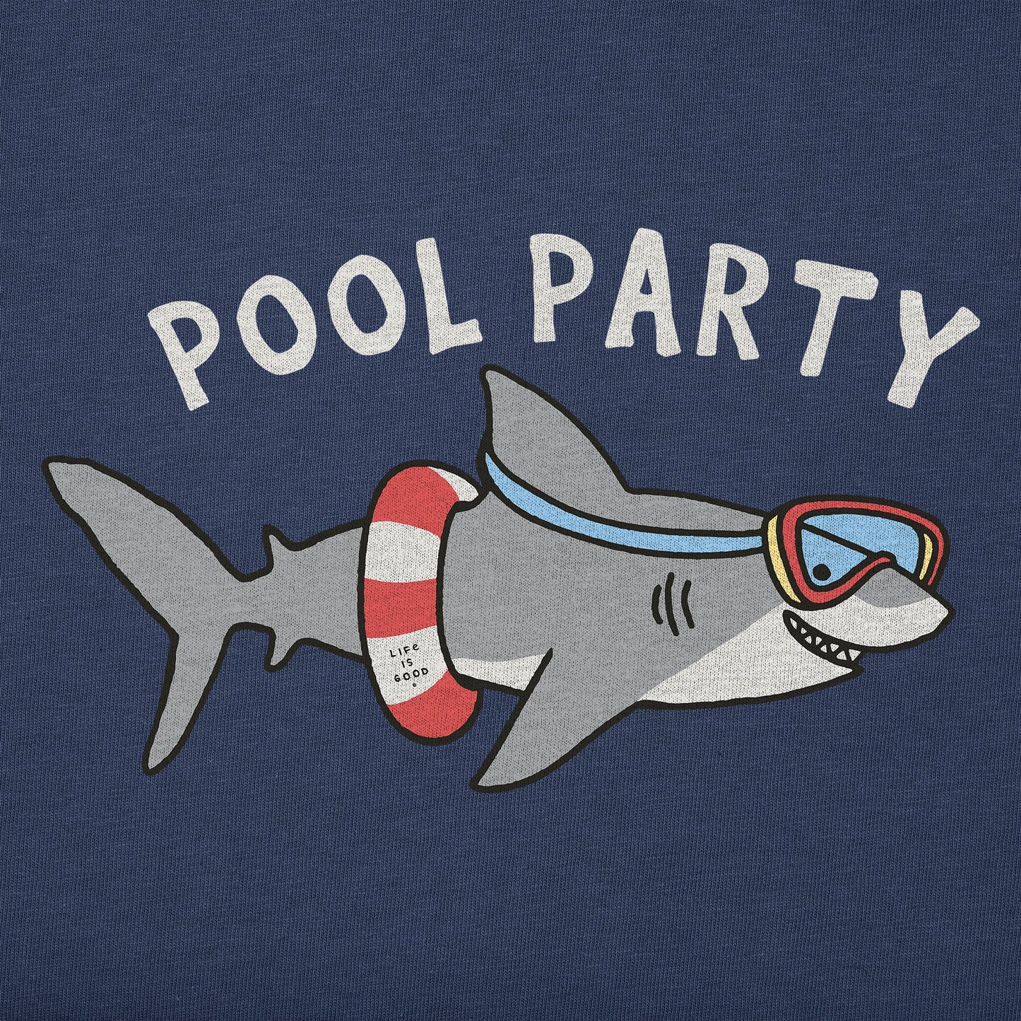 Toddler Shark Pool Party Short Sleeve Crusher Tee