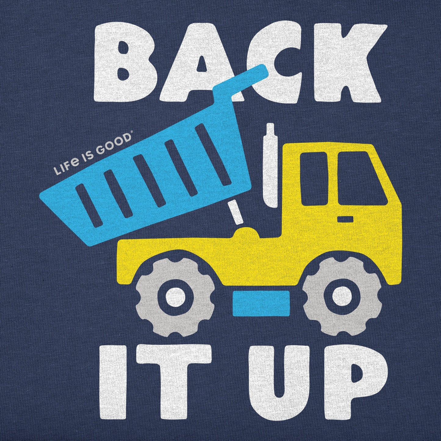 Toddler Back it Up Dump Truck Short Sleeve Crusher Tee