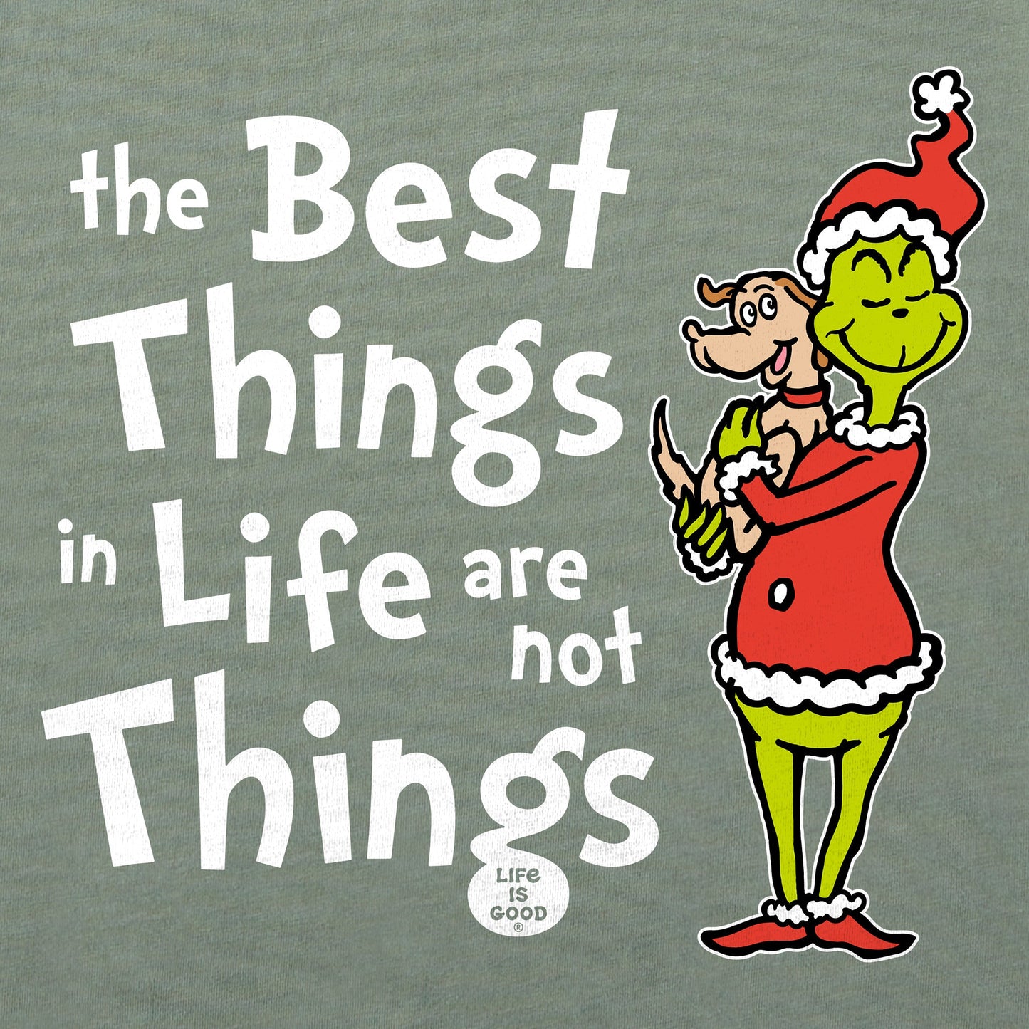 Women's Grinch and Max The Best Things Long Sleeve Crusher Vee