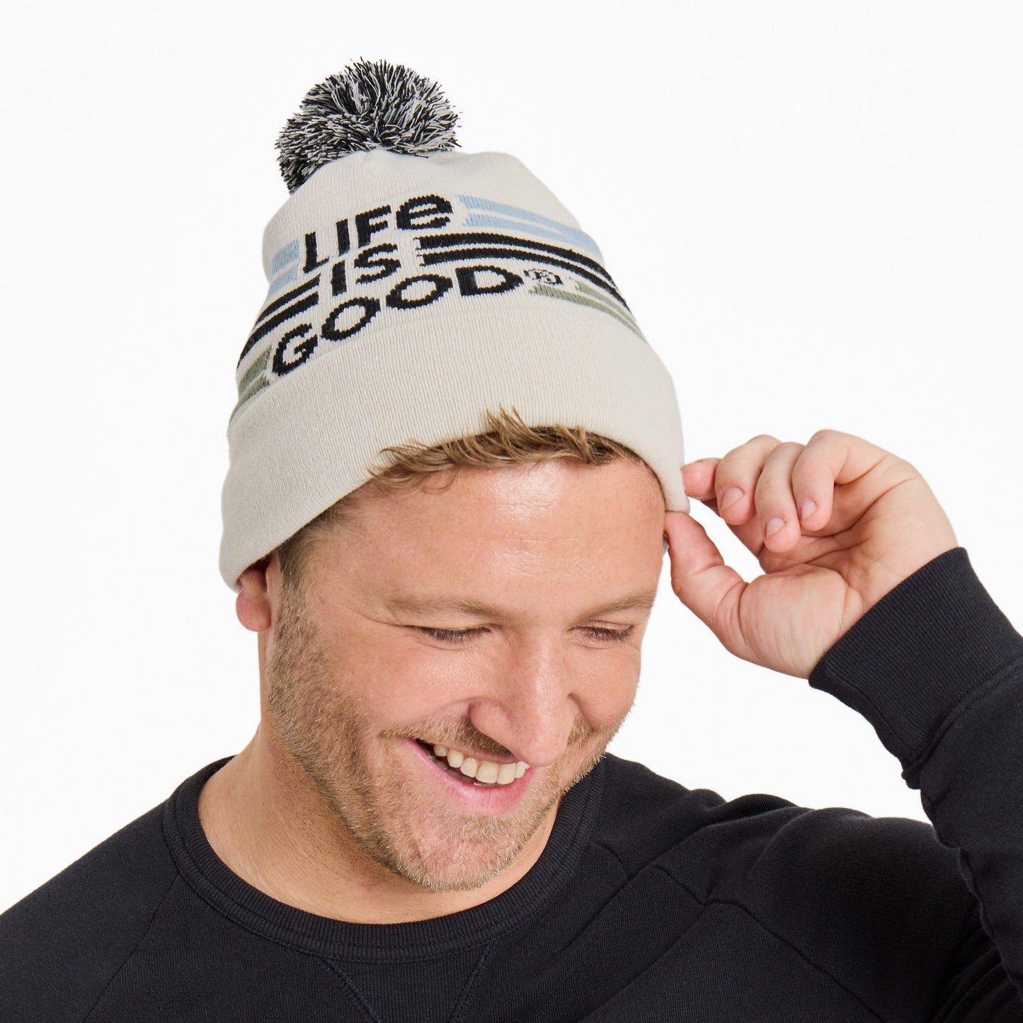 Adult Unisex Stripe LIG So Chill Beanie