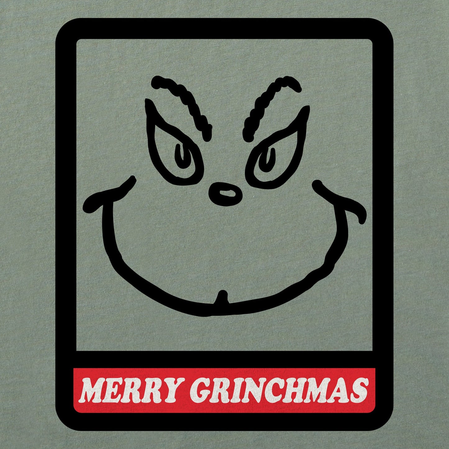 Men's Merry Grinchmas frame Short Sleeve Crusher Tee