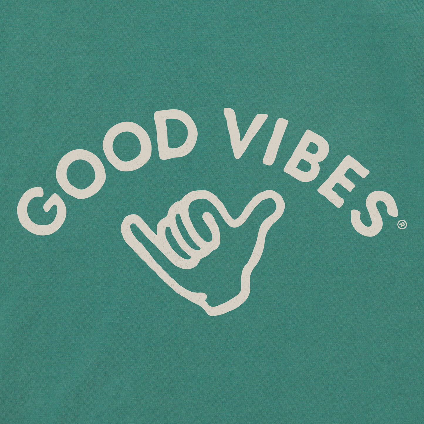Men's Good Vibes Shaka Short Sleeve Crusher Tee