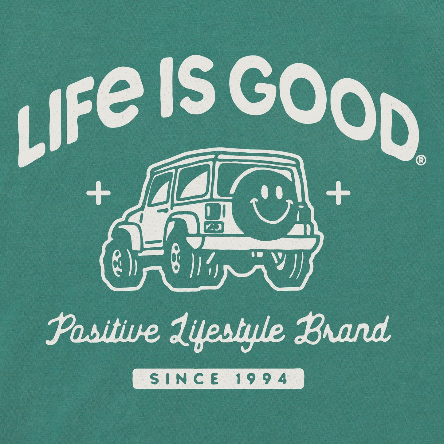 Women's Positive Lifestyle ATV Smile Short Sleeve Crusher Boxy Tee