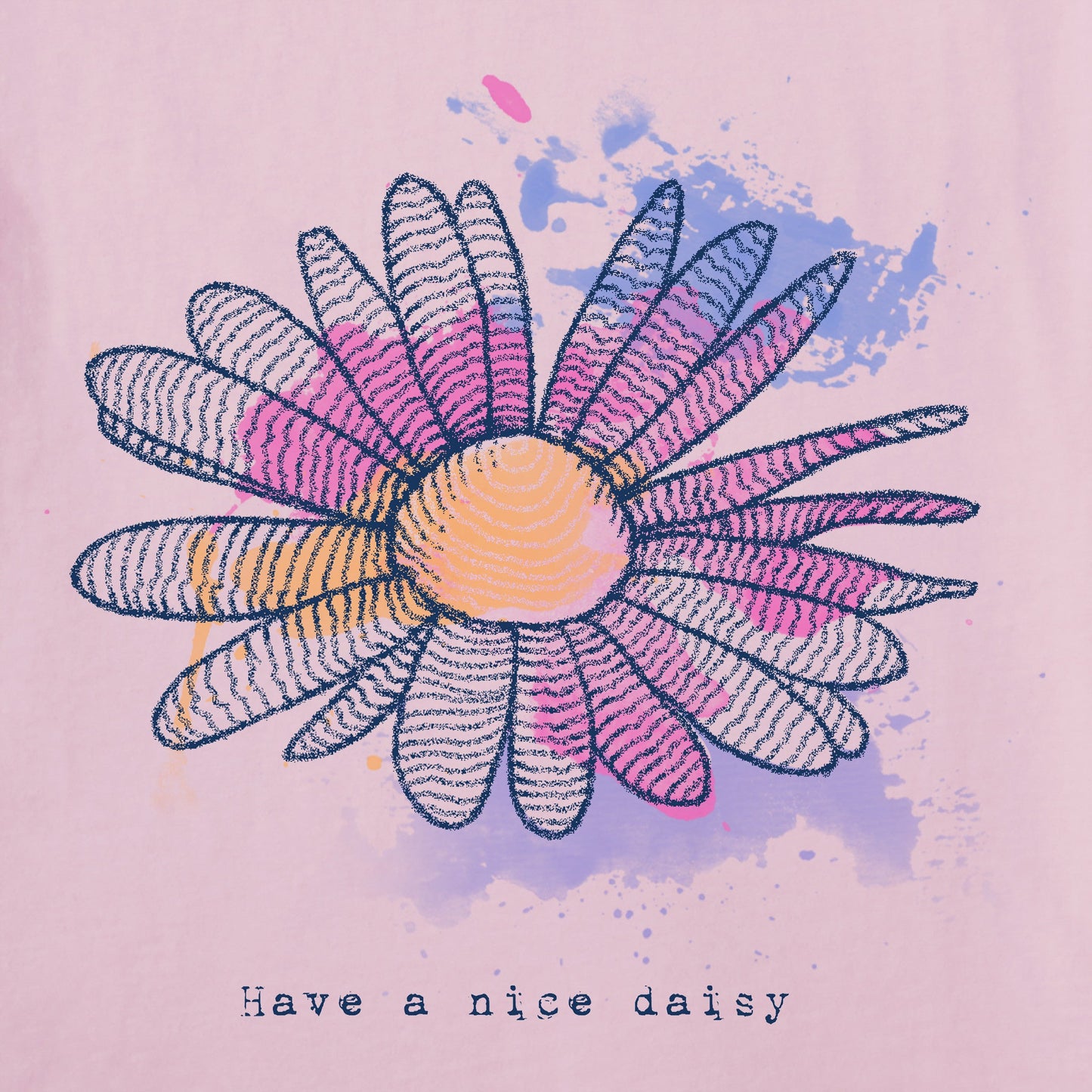 Women's Fineline Have a Nice Daisy Short Sleeve Crusher Tee