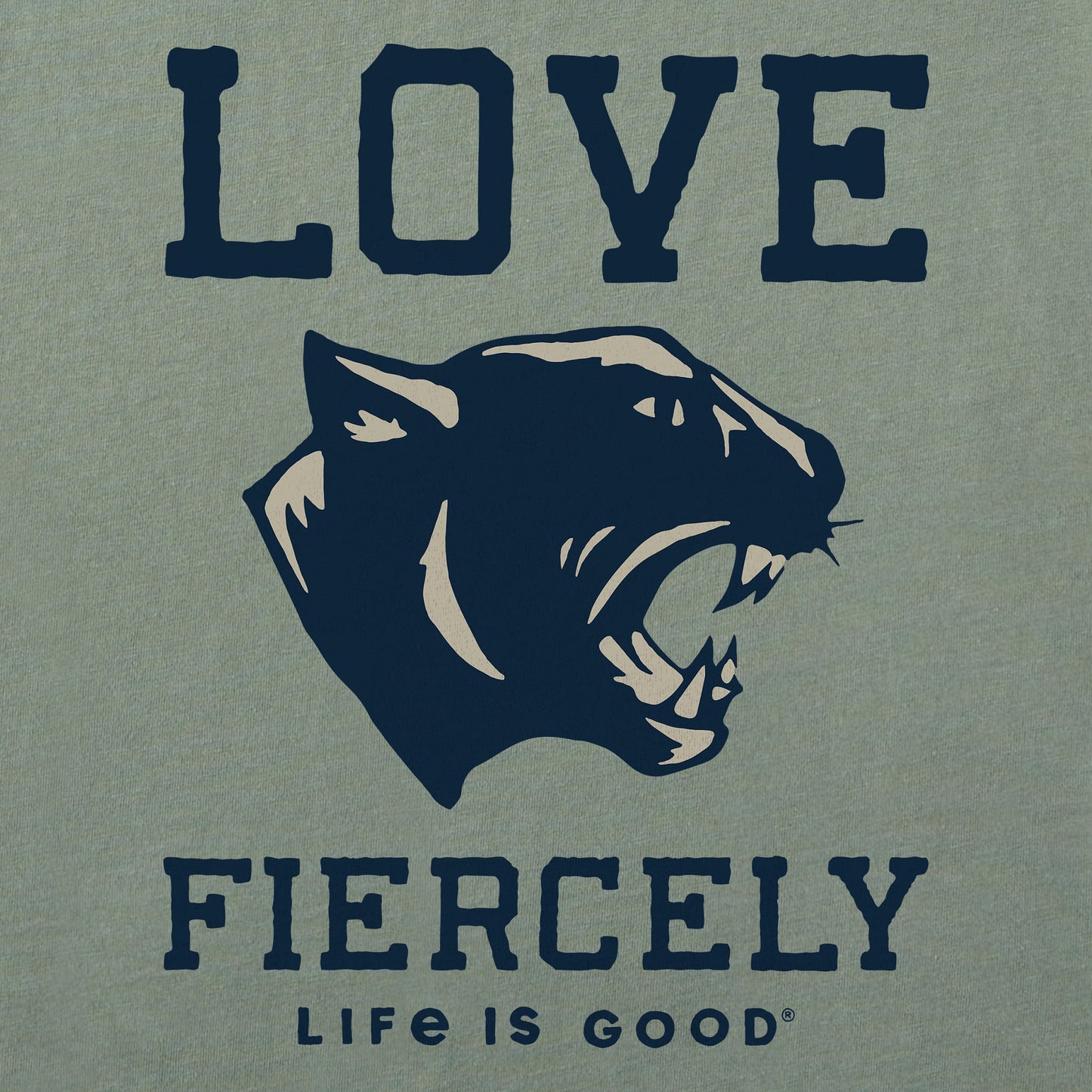 Men's Love Fiercely Panther Short Sleeve Tee