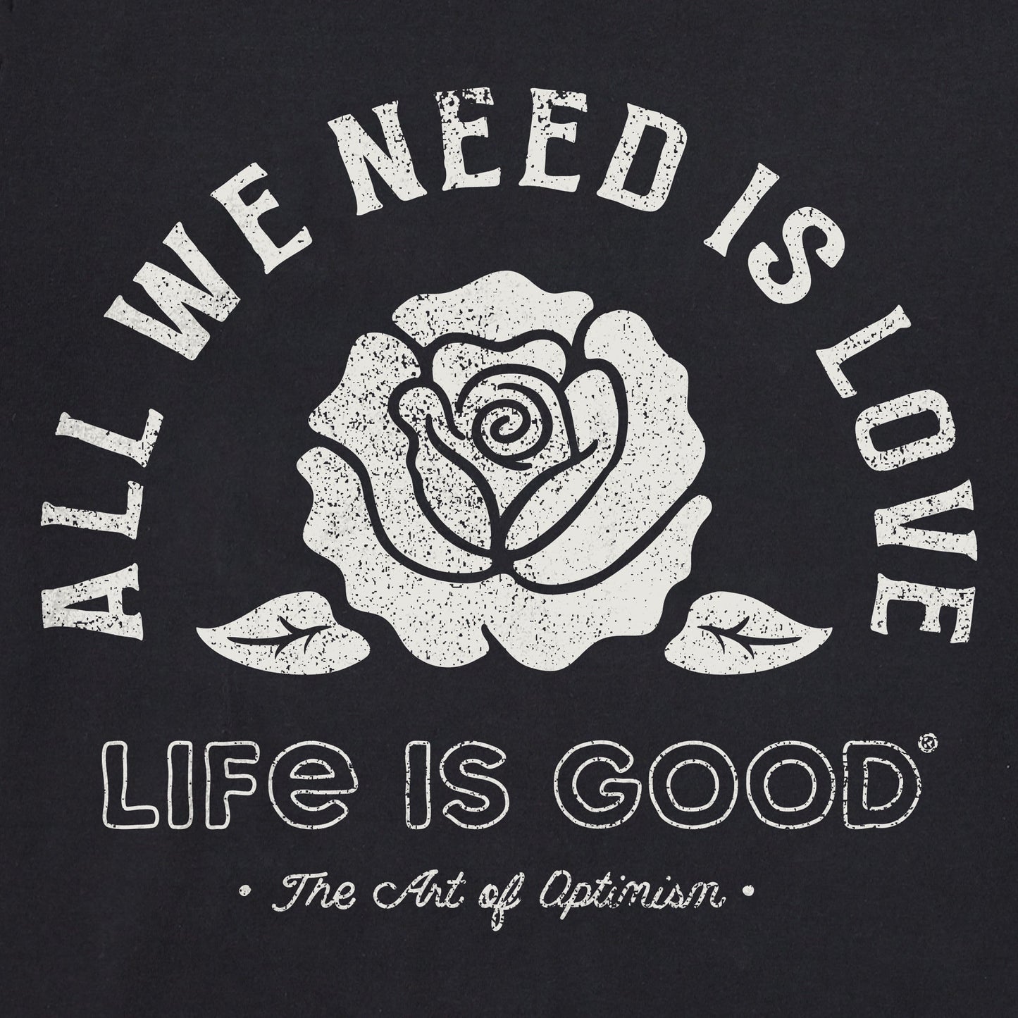 Women's All We Need is Love Rose Short Sleeve Tee