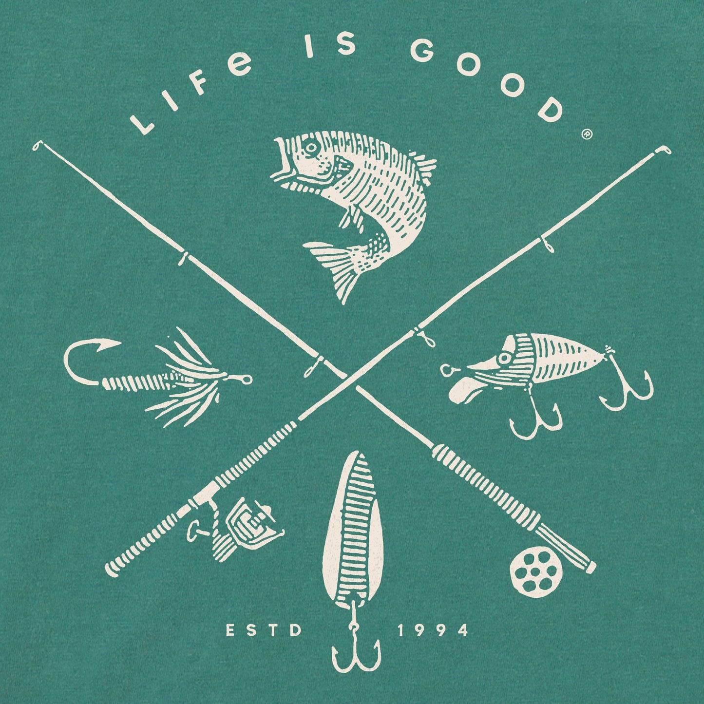 Women's Freshwater Fish Short Sleeve Crusher Boxy Tee