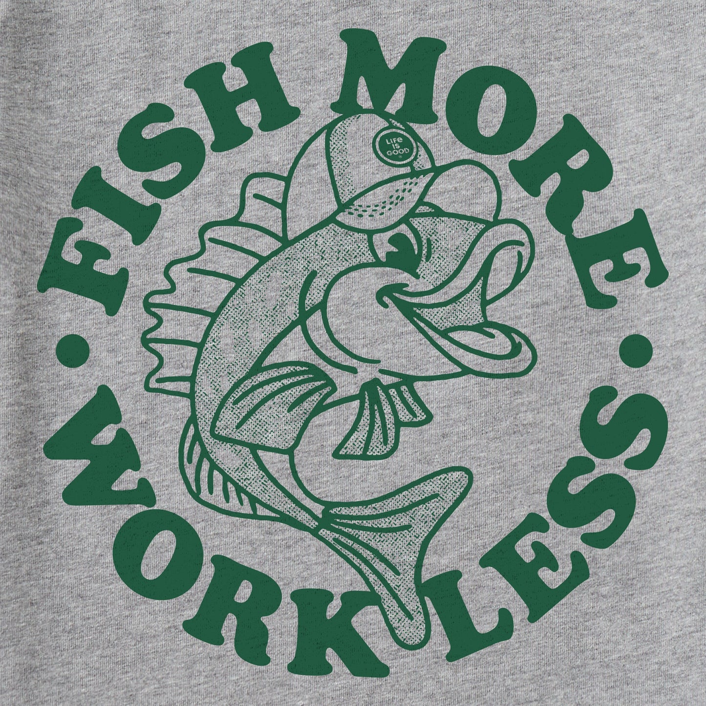 Men's Matchbook Fish More Work Less Short Sleeve Tee
