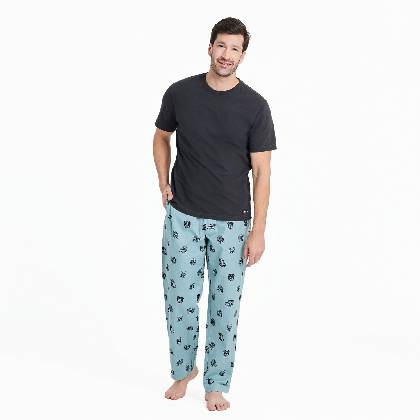 Men's Dog Portrait Pattern Classic Sleep Pant
