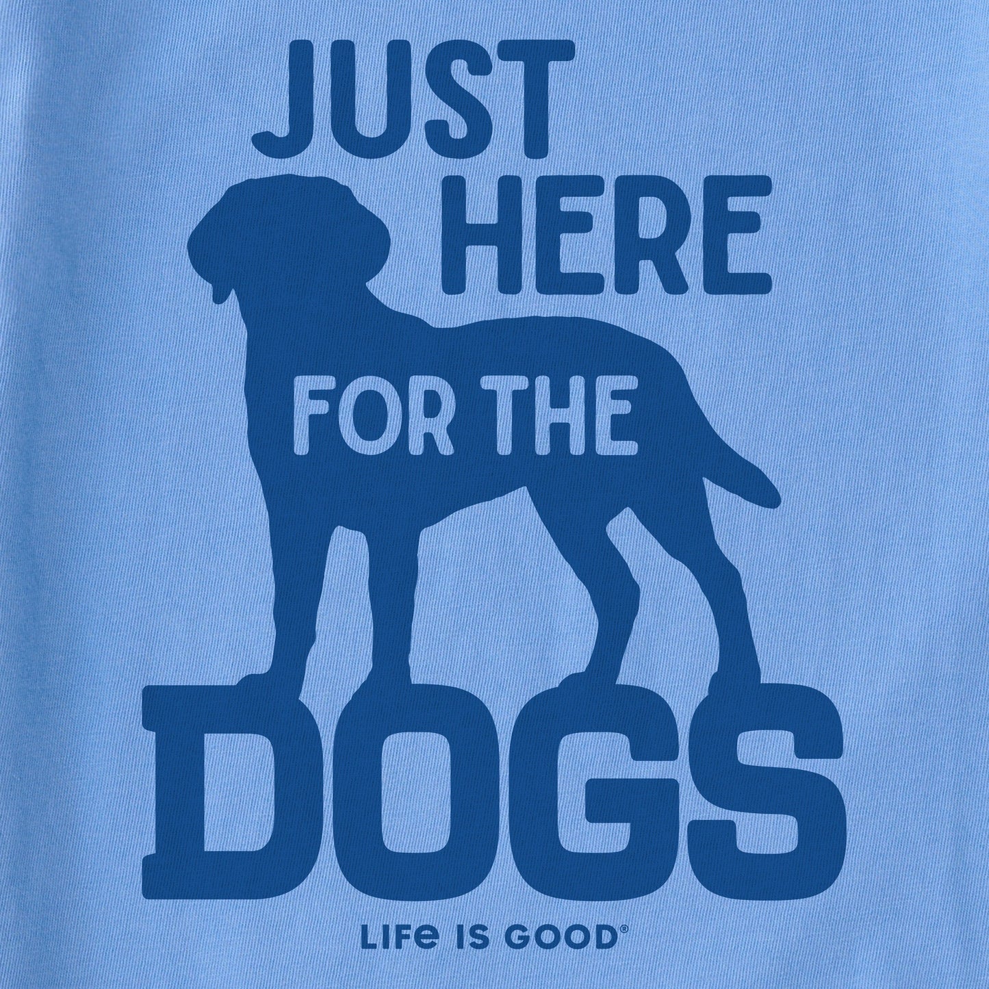 Kids Here for the Dogs Short Sleeve Crusher Tee
