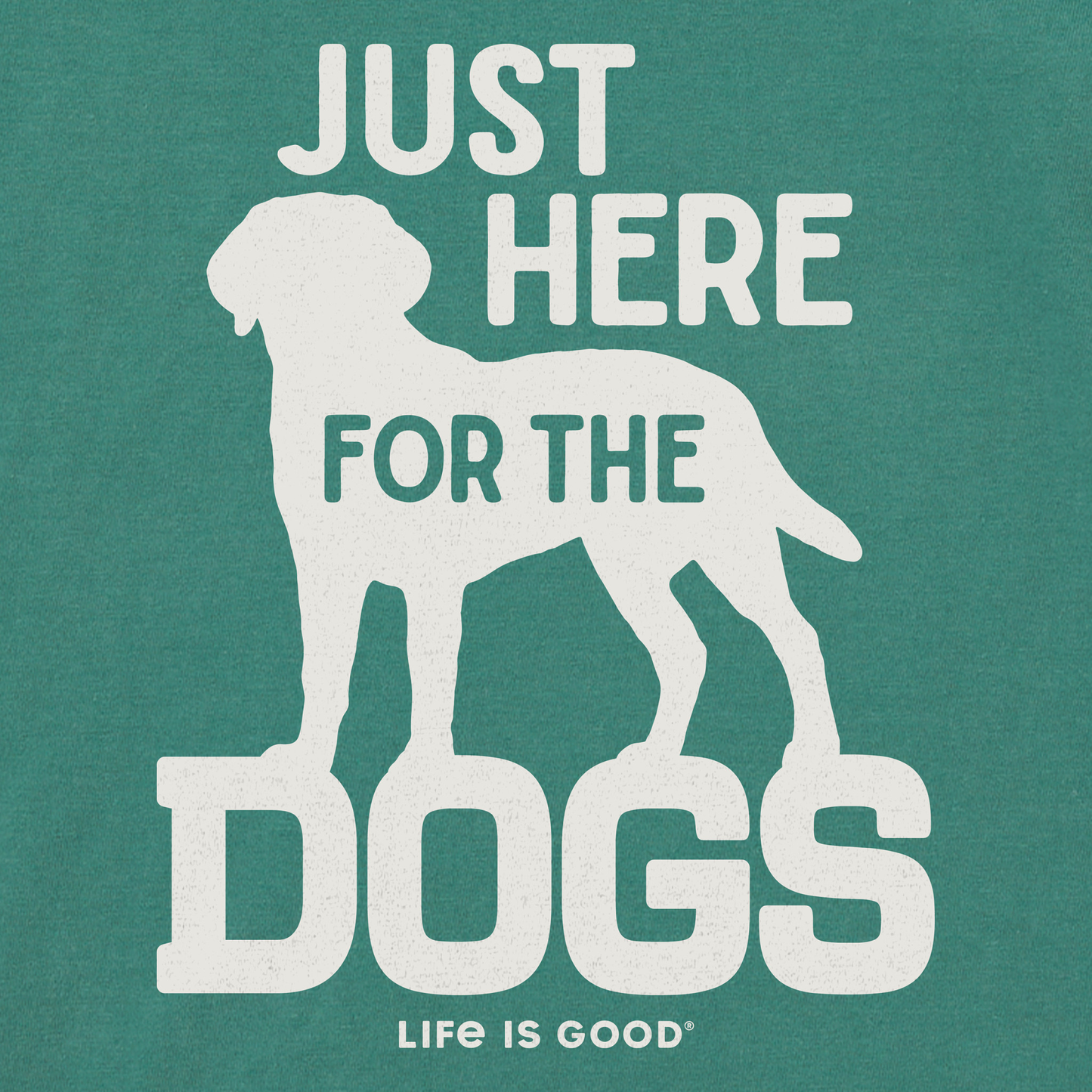 Men's Here for the Dogs Short Sleeve Crusher Tee