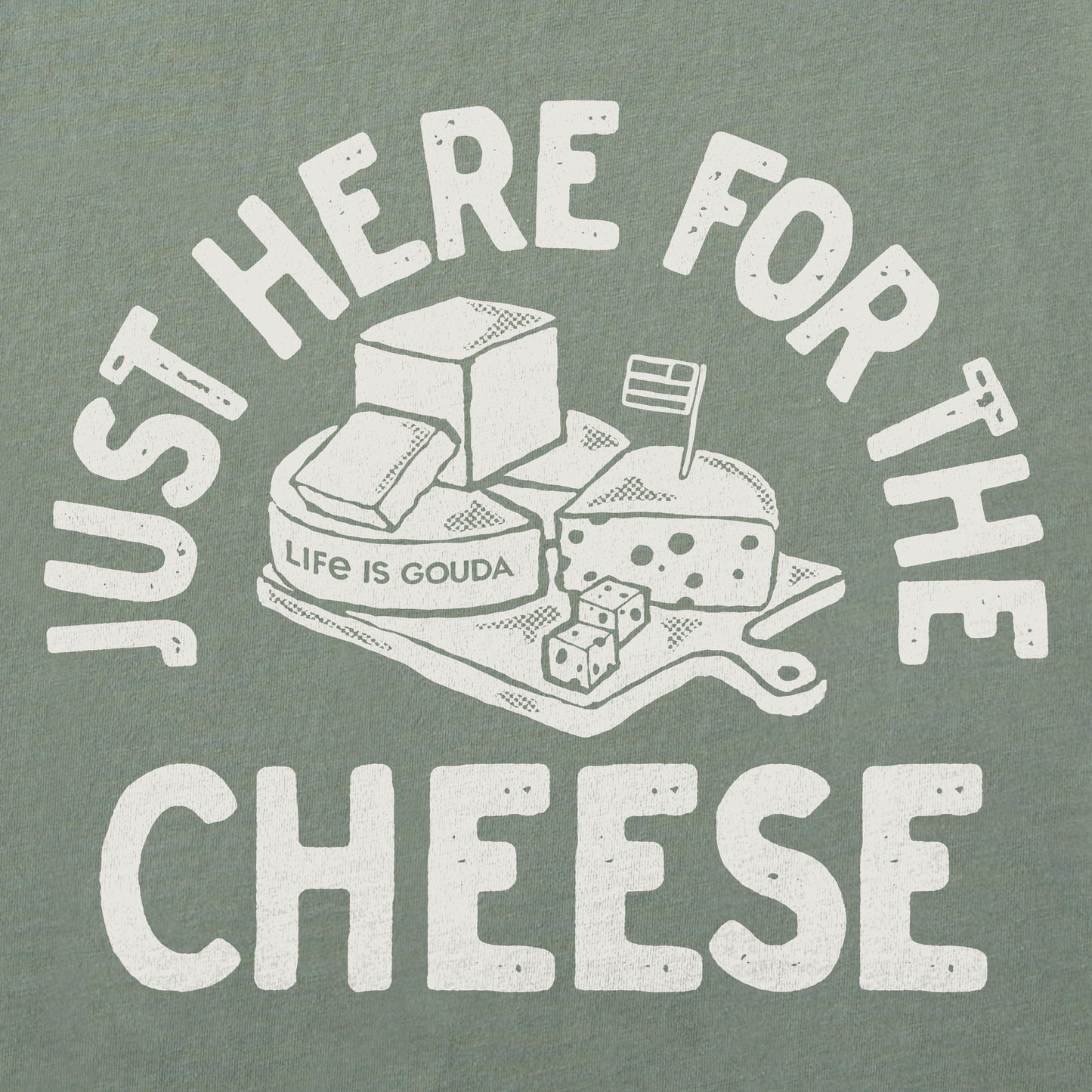 Men's Here for the Cheese Short Sleeve Tee