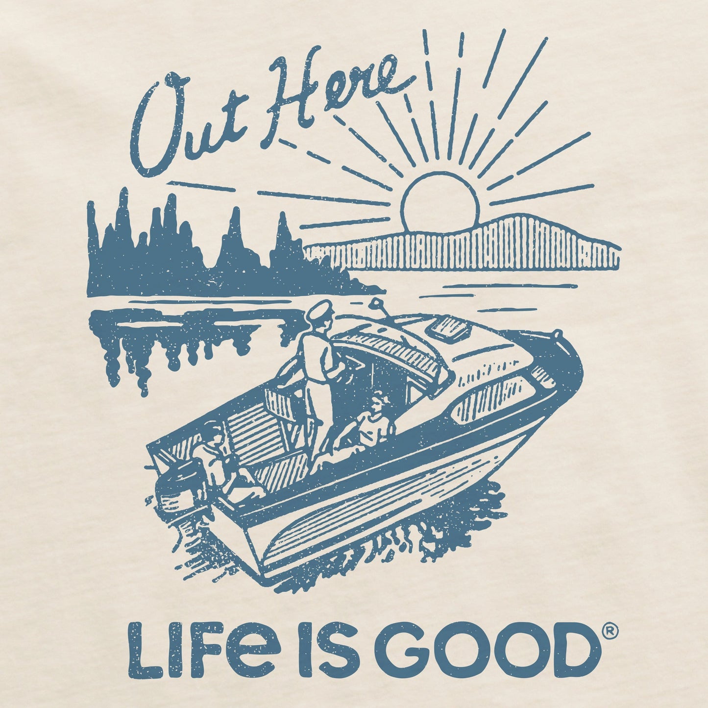 Men's Out Here Speedboat Short Sleeve Crusher Tee