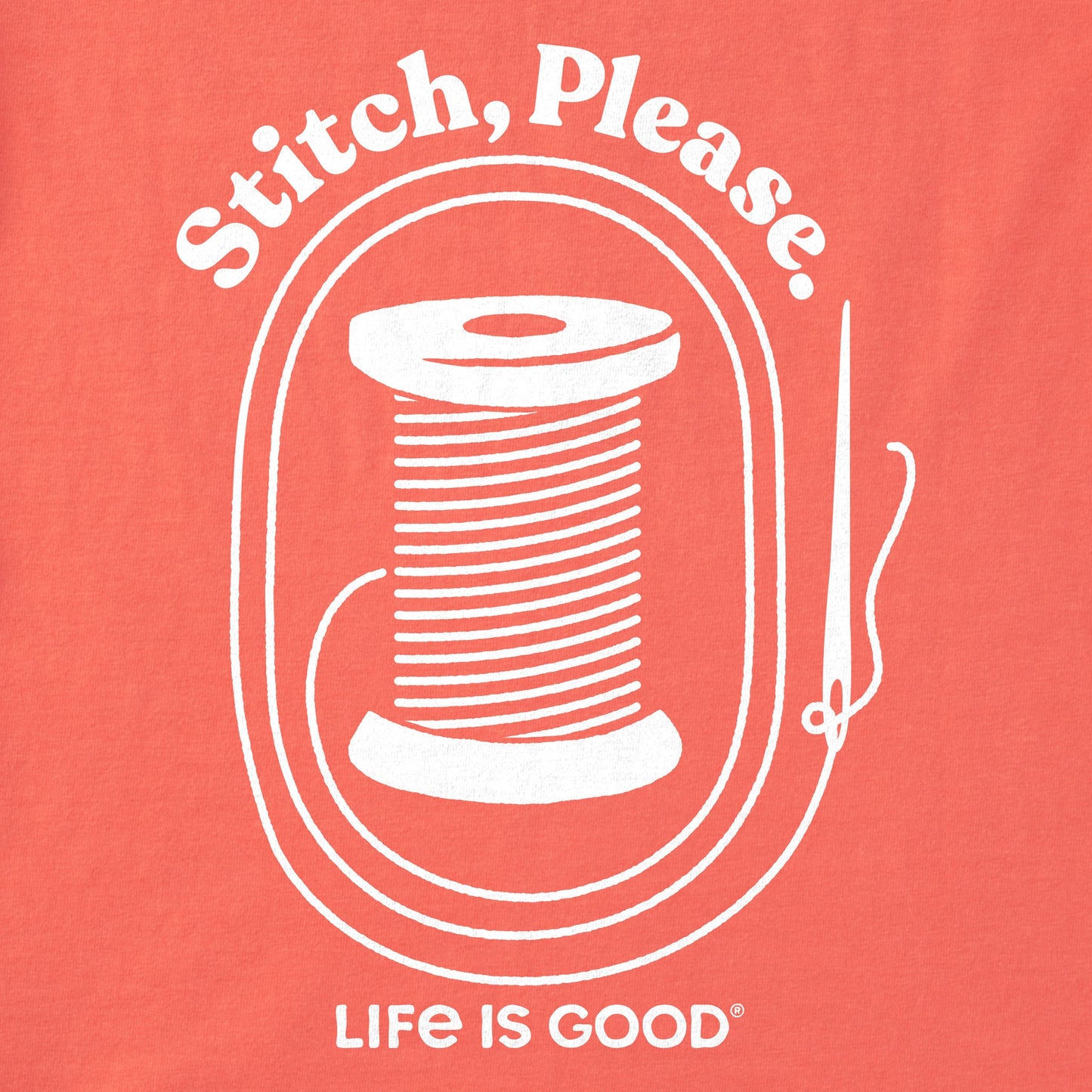 Women's Stitch, Please Short Sleeve Crusher Boxy Tee