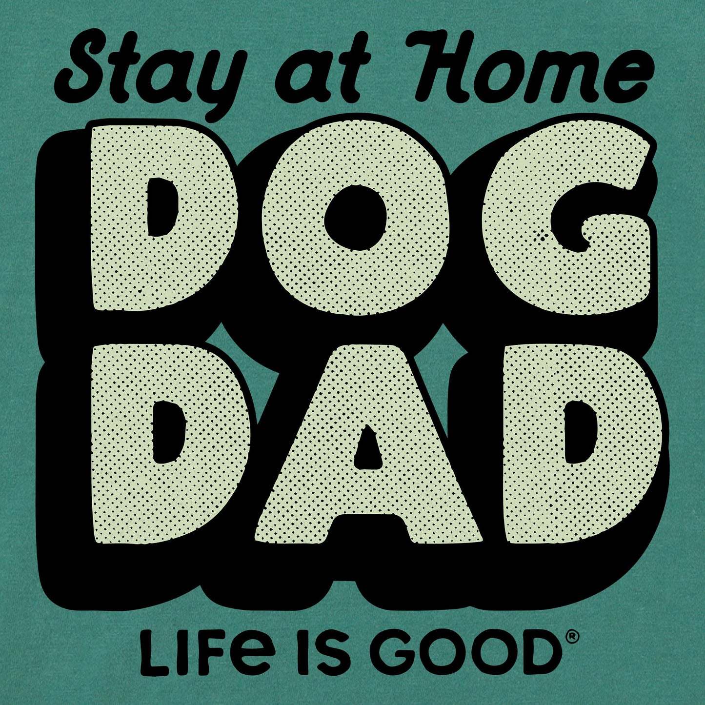 Men's Stay at Home Dog Dad Short Sleeve Crusher Tee