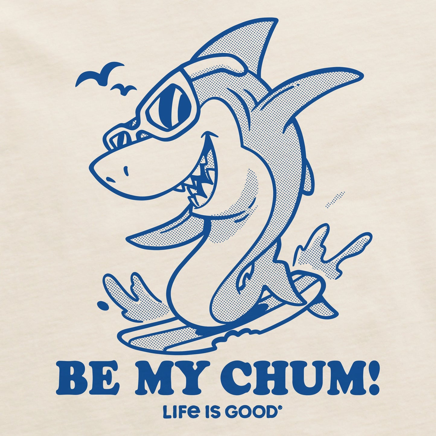 Women's Be My Chum Shark Short Sleeve Crusher Tee