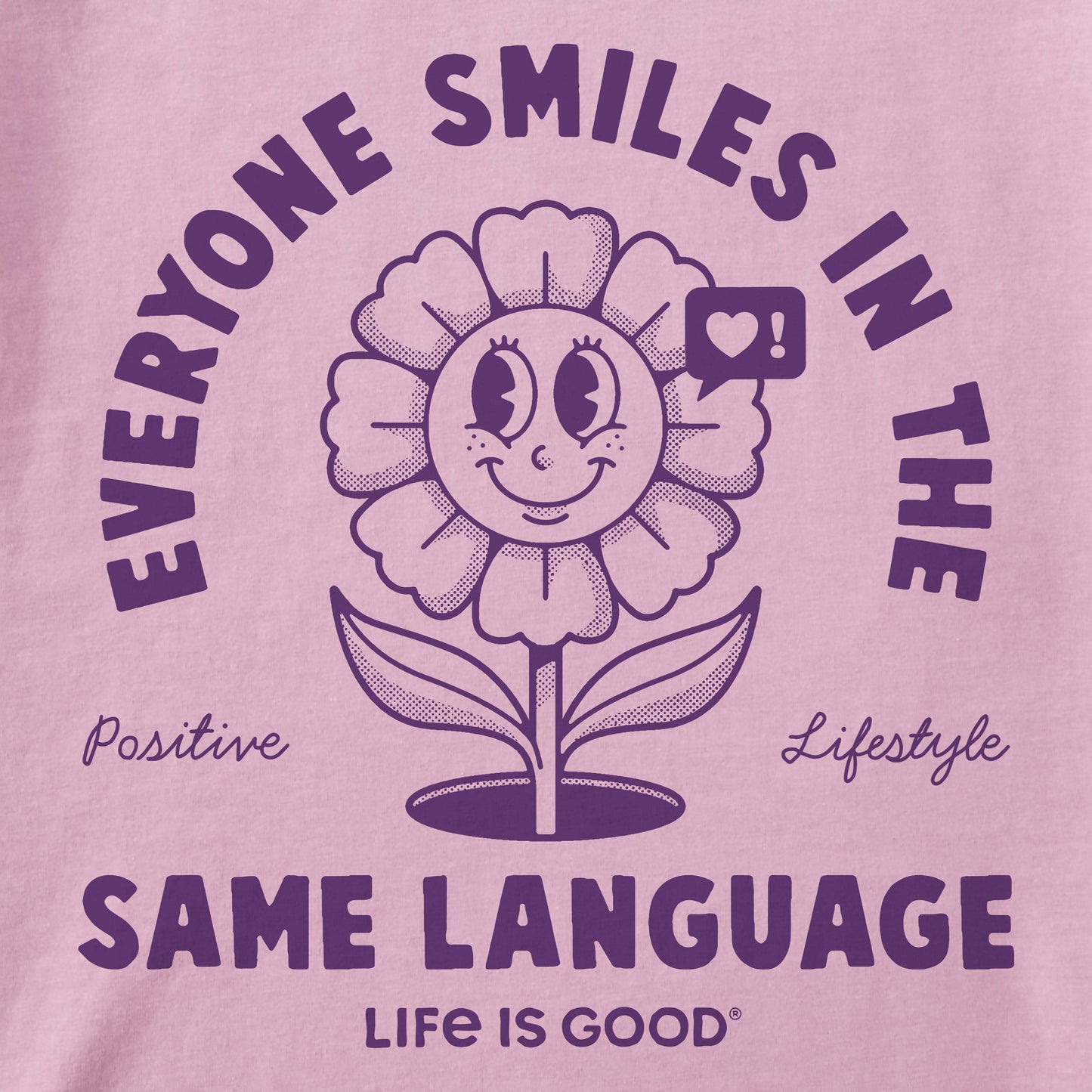 Women's Everyone Smiles Flower Short Sleeve Tee
