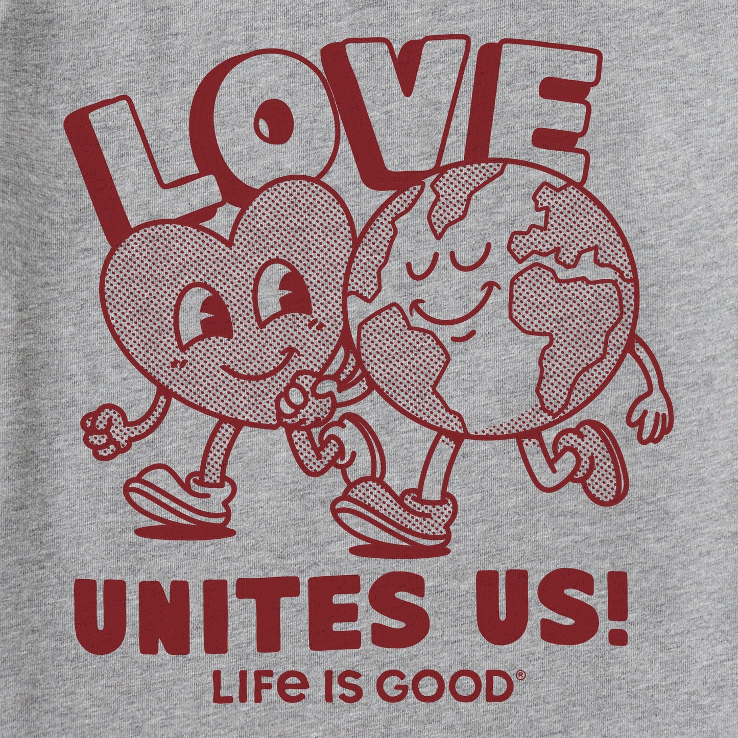 Kids Love Unites Us Globe Short Sleeve Crusher Tee