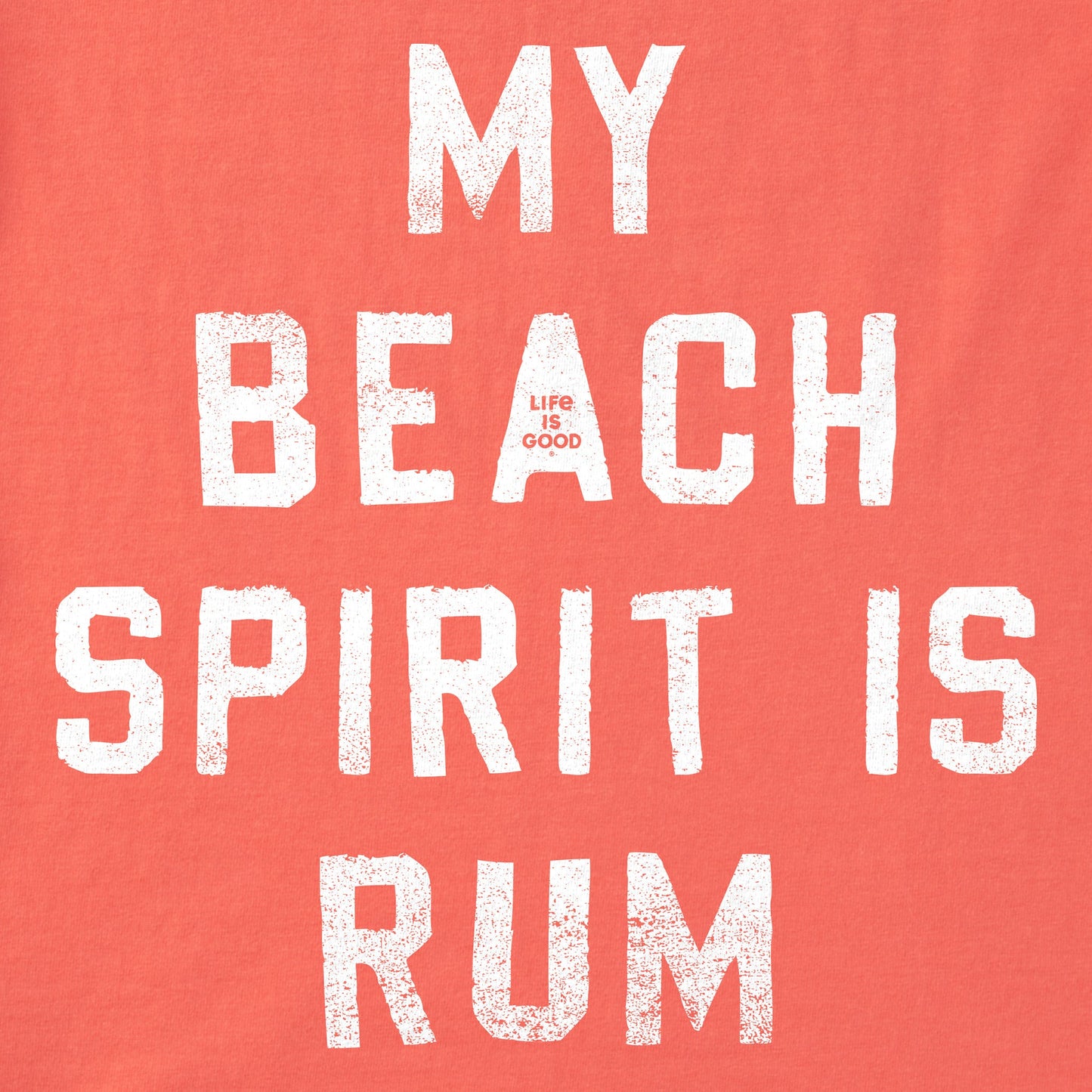 Women's My Beach Spirit Is Rum Short Sleeve Crusher Boxy Tee