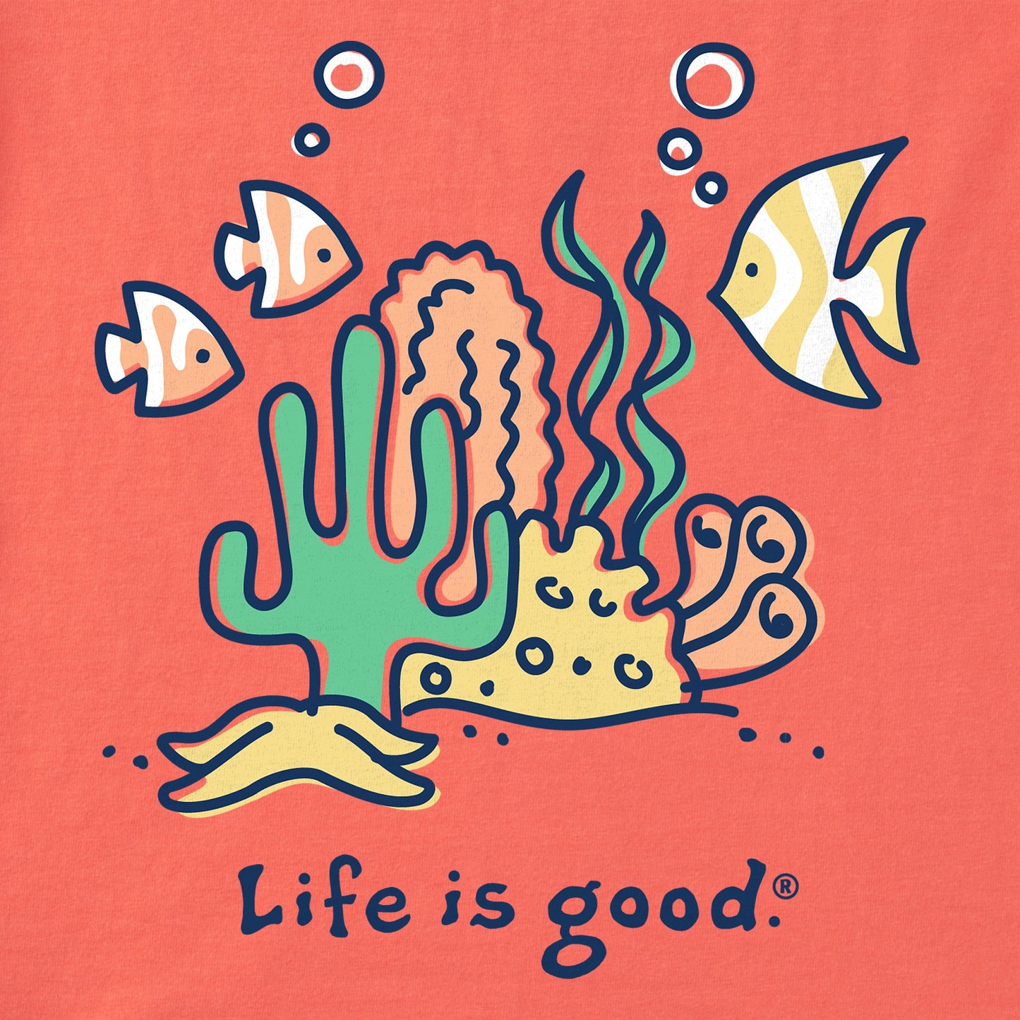 Women's Coral Garden Short Sleeve Crusher Boxy Tee