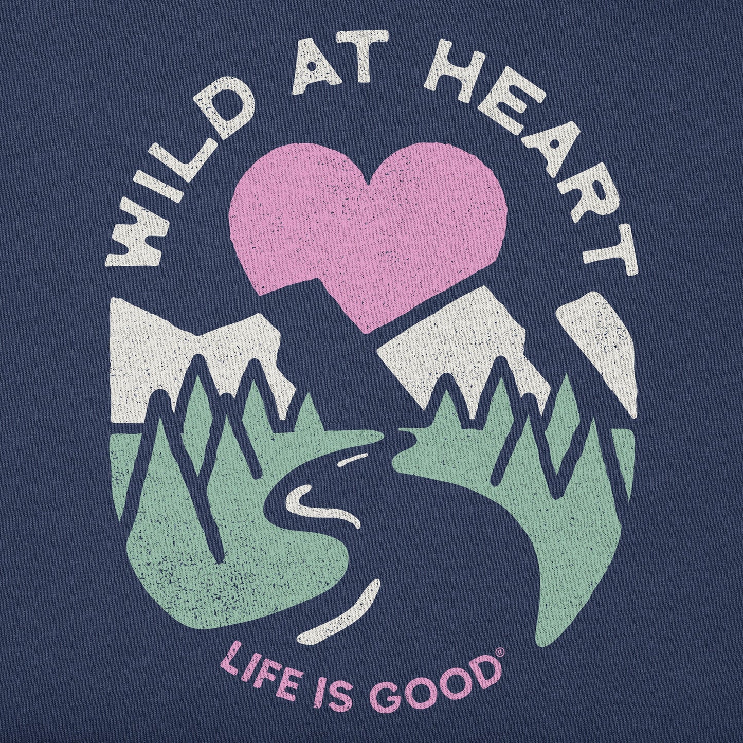 Kids Wild at Heart Sunset Short Sleeve Crusher Tee