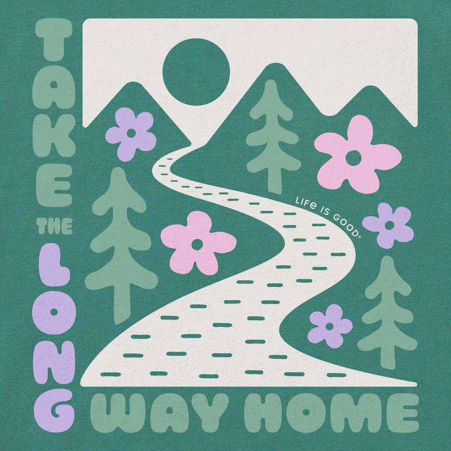 Kids Long Way Home Flowers Short Sleeve Crusher Tee