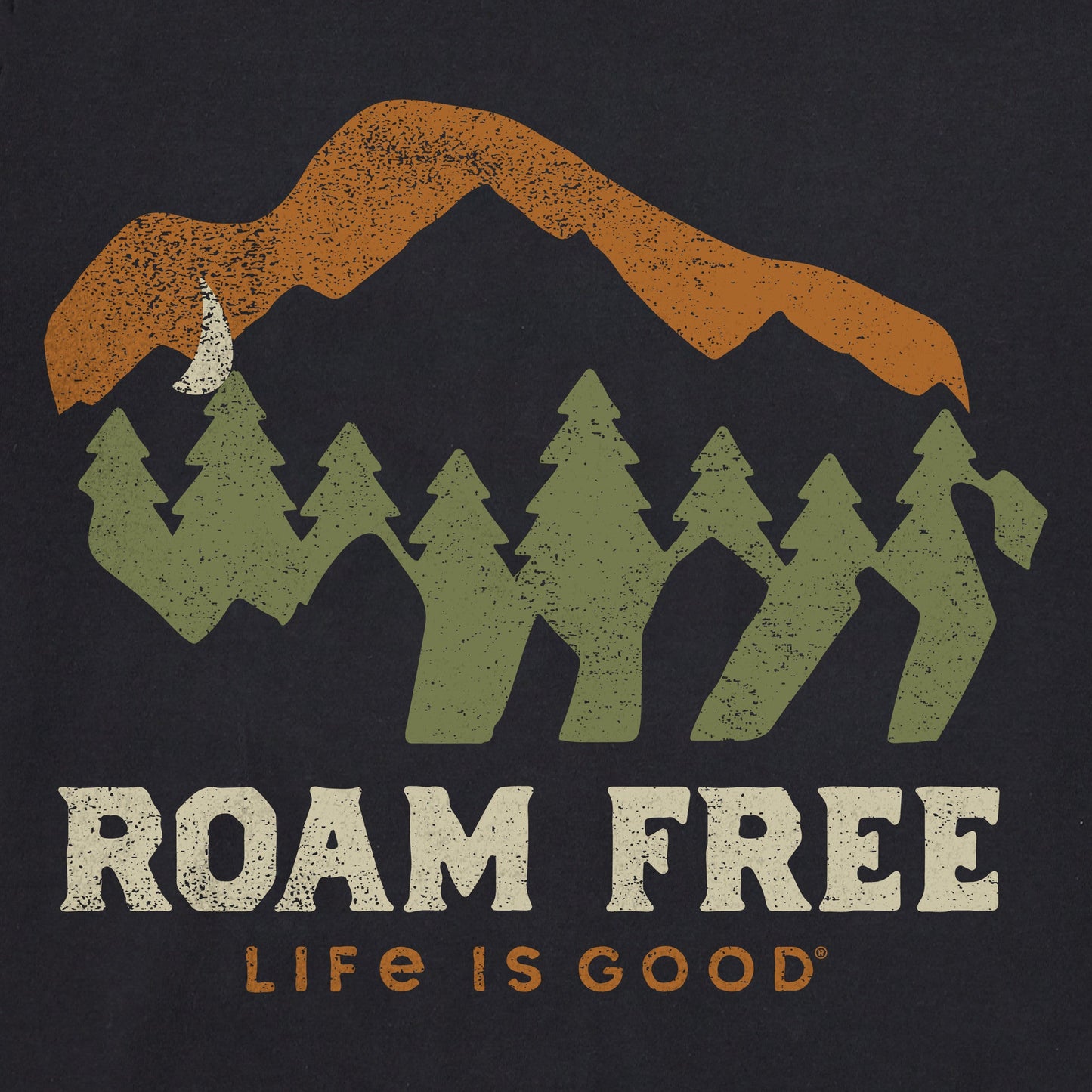 Men's Roam Free Buffalo Short Sleeve Crusher Tee