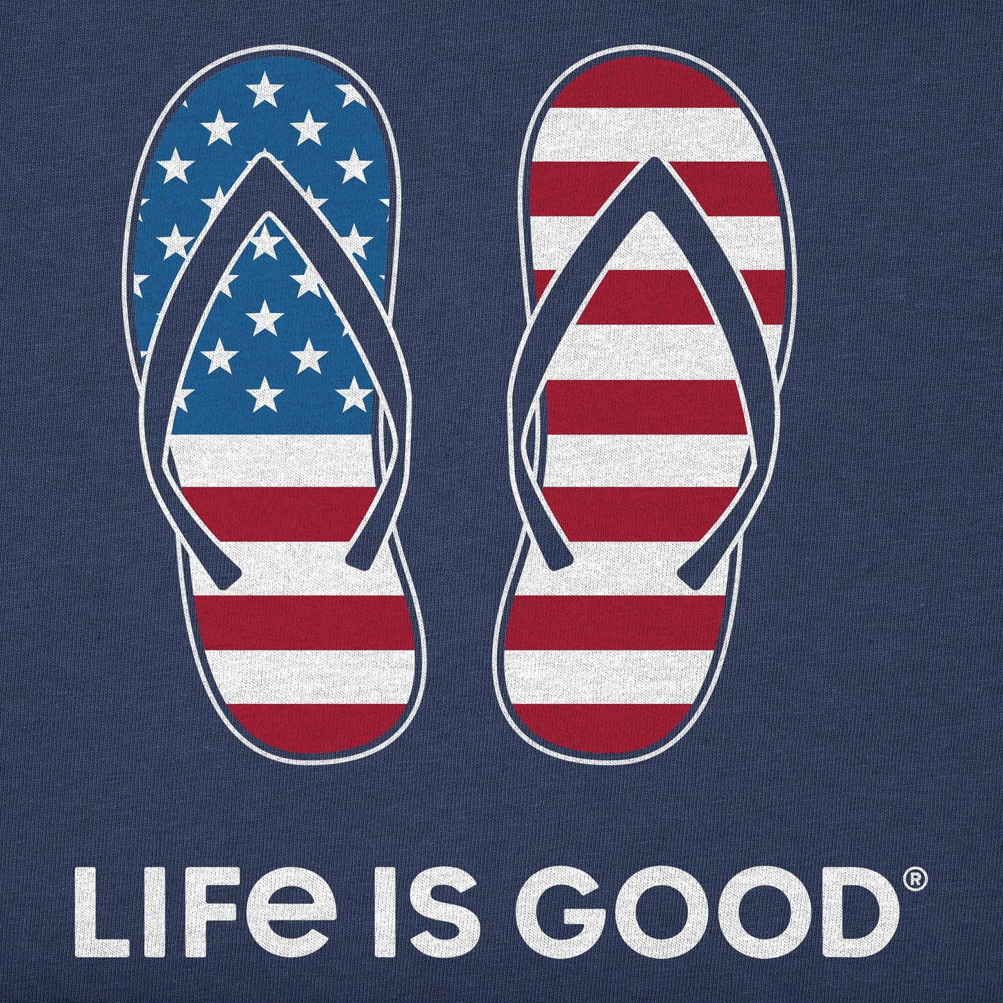 Women's Americana Flip Flops Simply True Fleece Crew