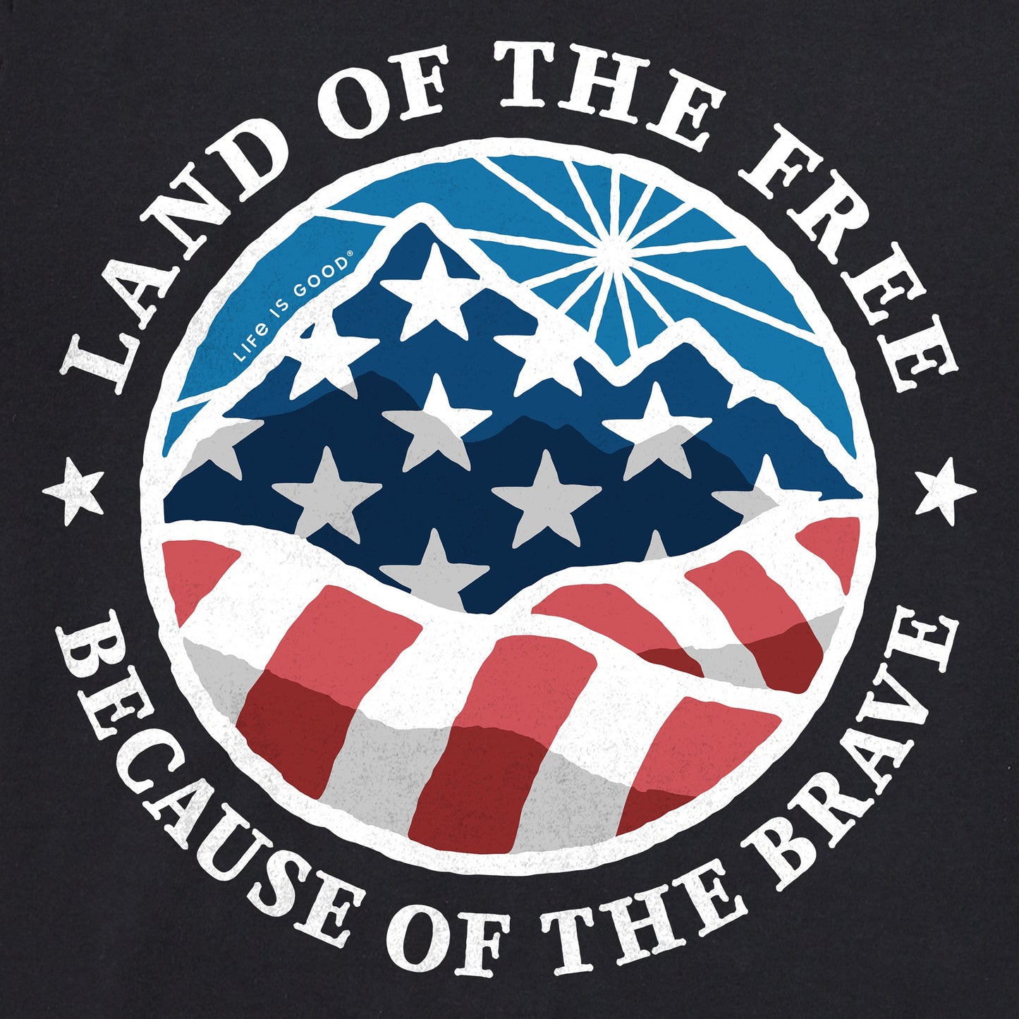 Men's Land of the Free Americana Coin Simply True Fleece Crew