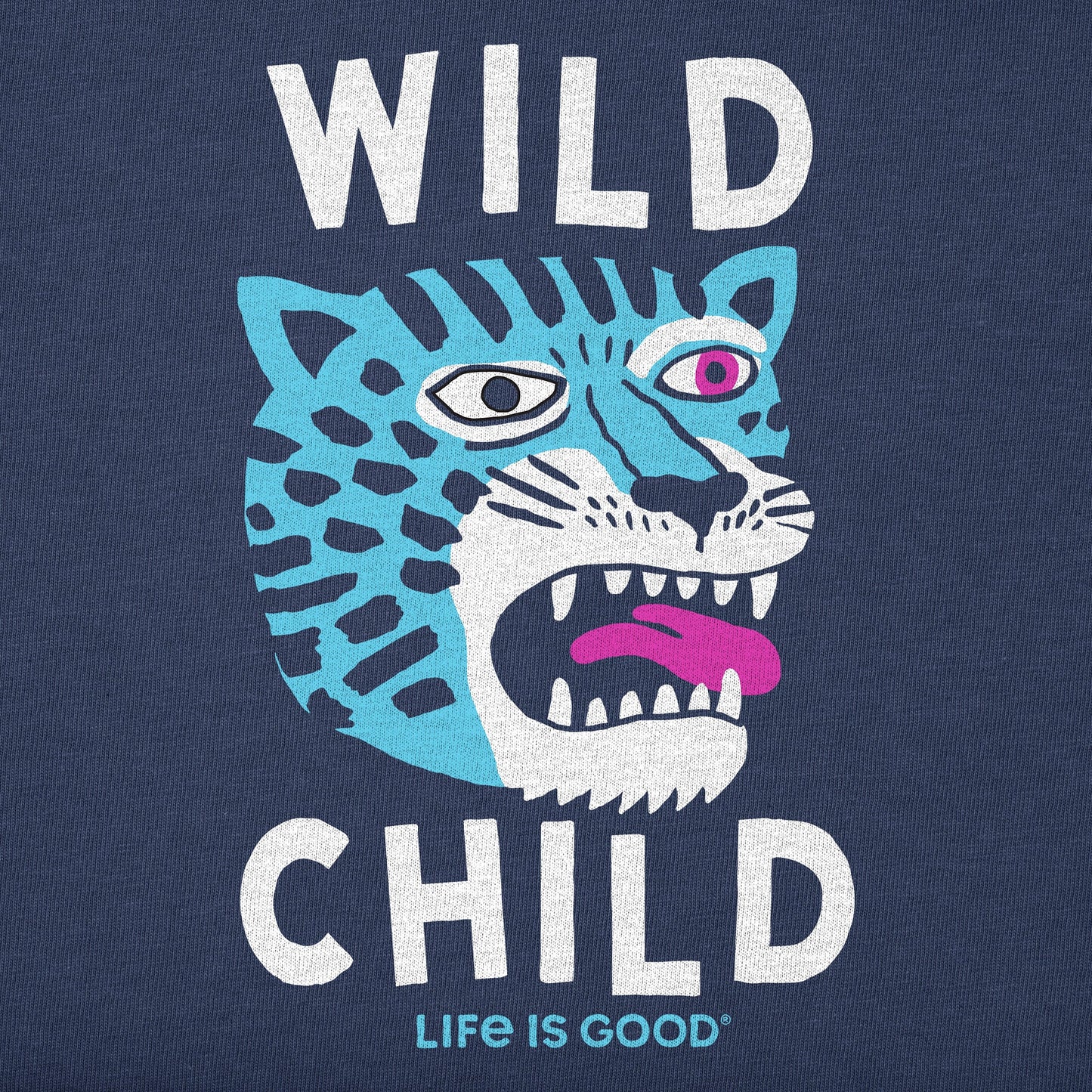 Kids Wild Child Tiger Short Sleeve Crusher Tee