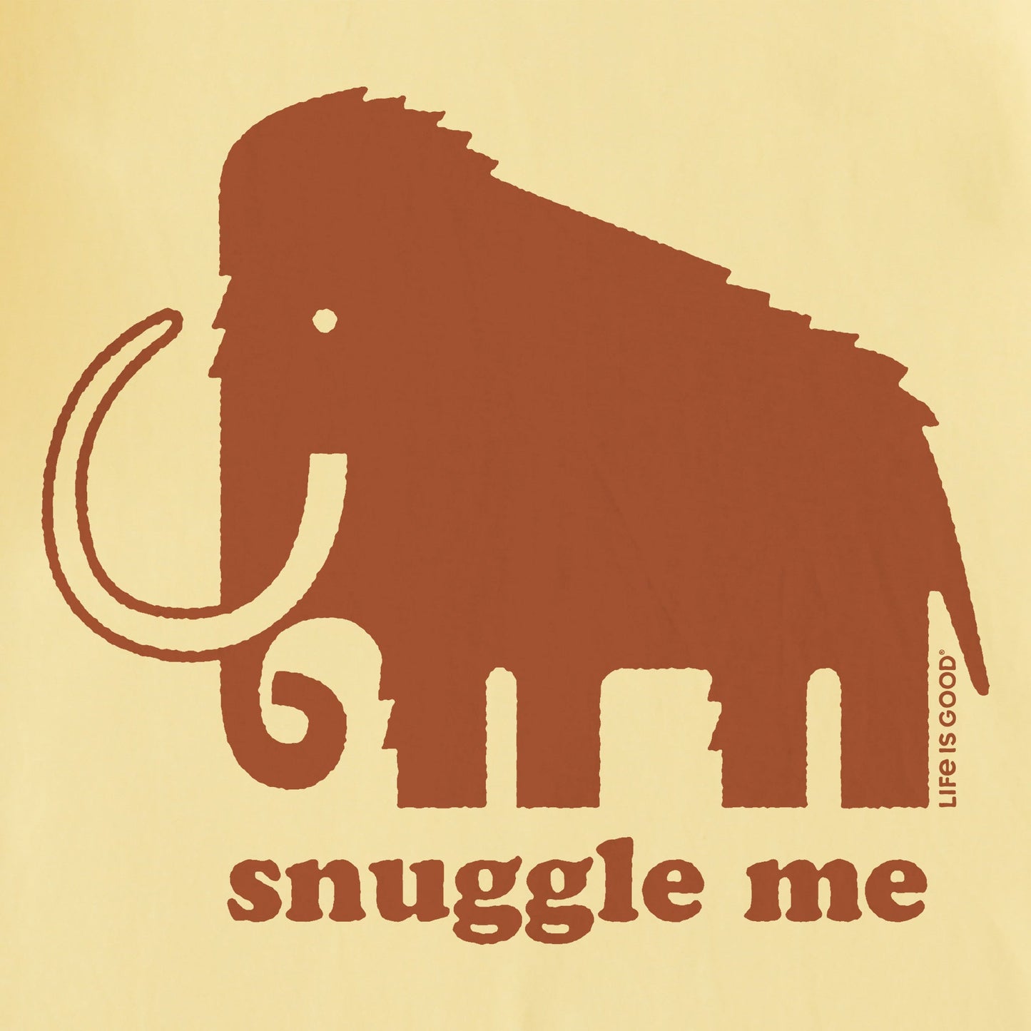 Kids Snuggle Me Mammoth Short Sleeve Crusher Tee
