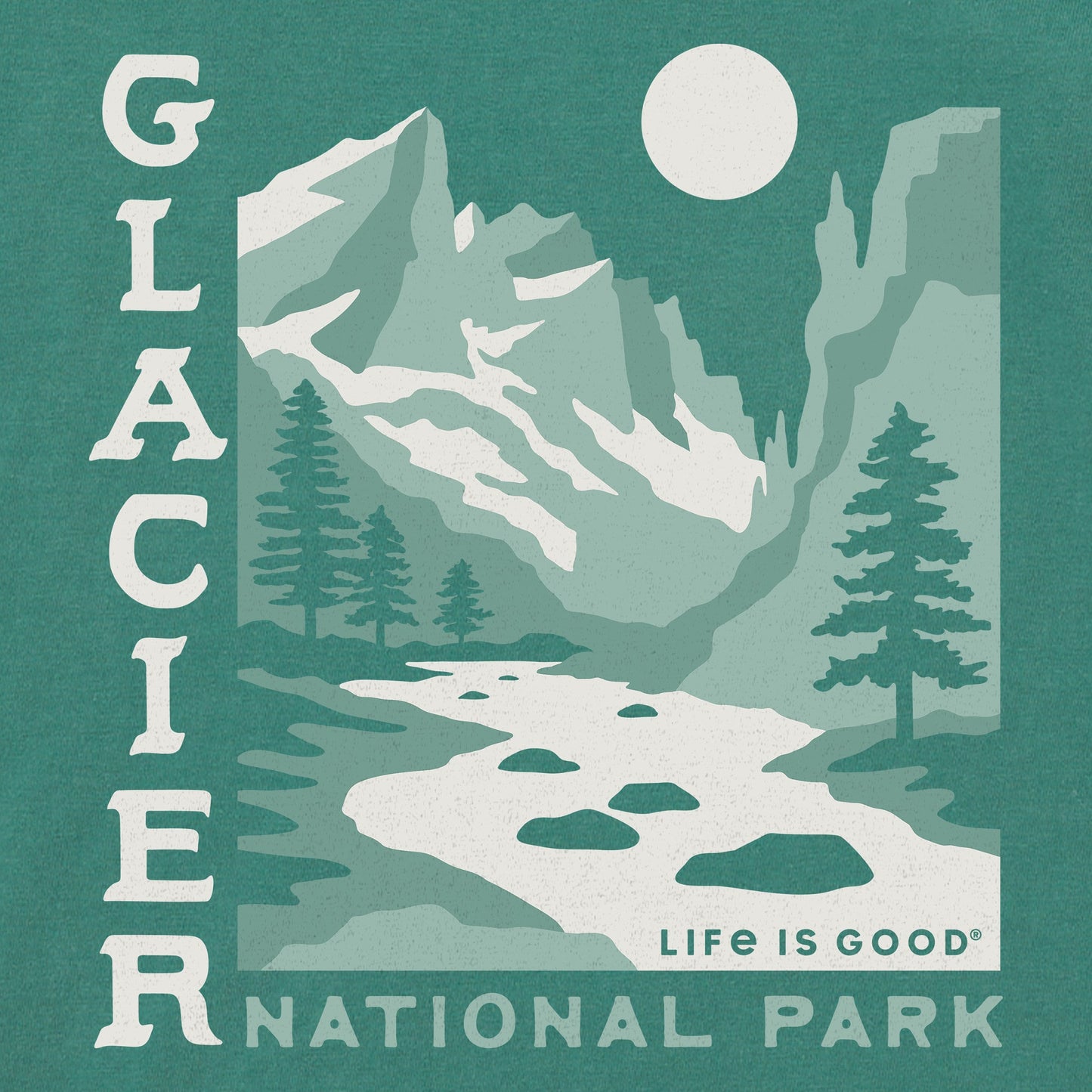 Men's Glacier National Park Simply True Fleece Crew