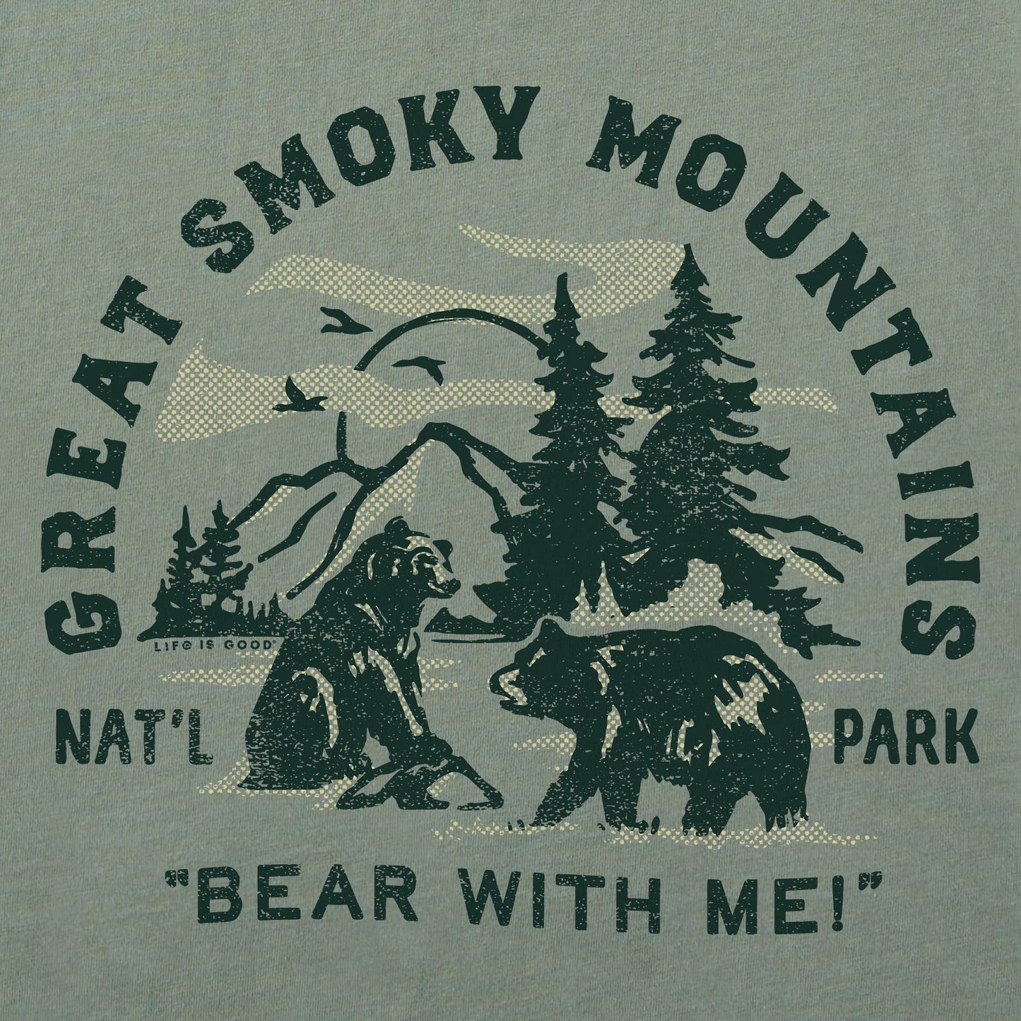 Women's Great Smoky Bear With Me Short Sleeve Crusher Tee