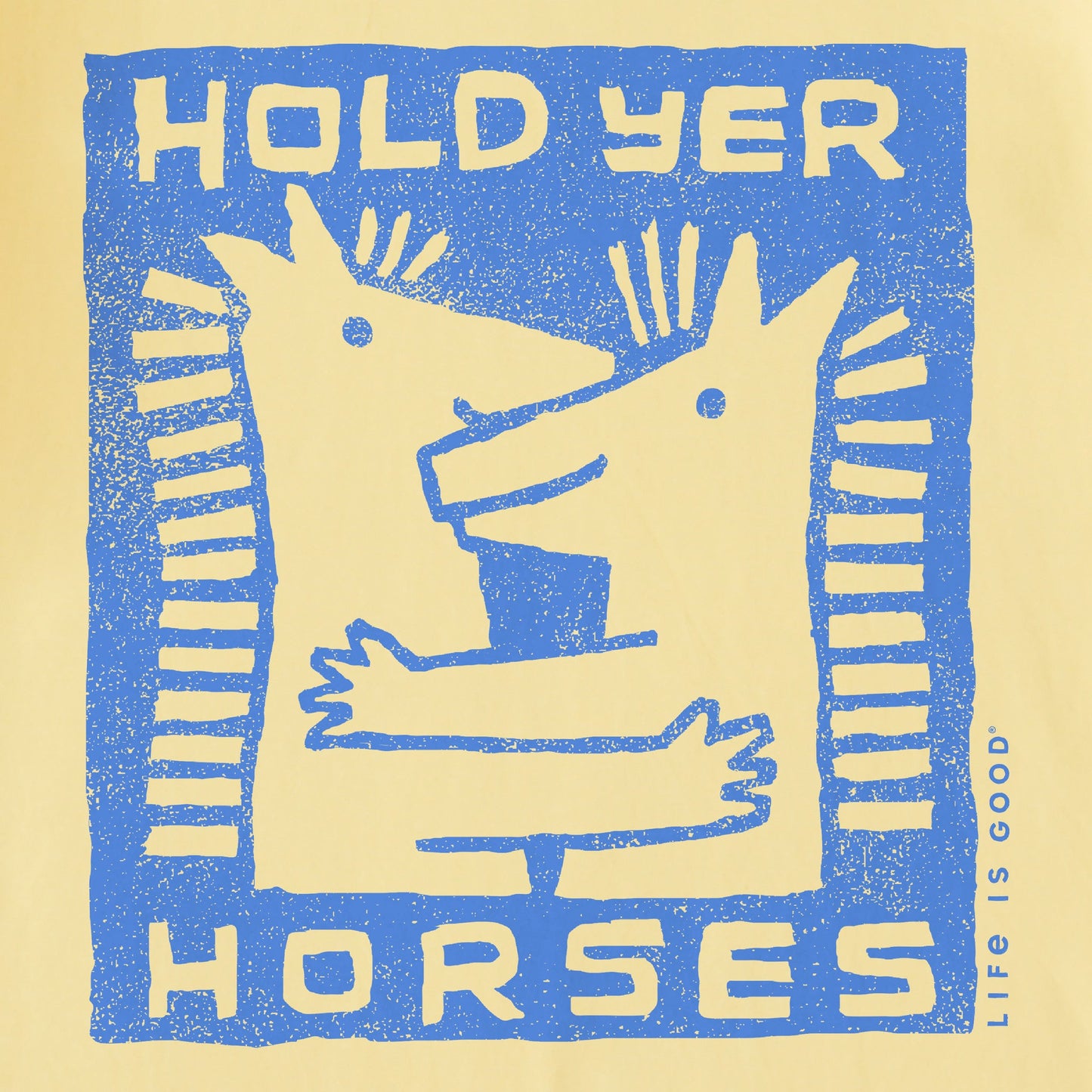 Kids Hold Yer Horses Hug Short Sleeve Crusher Tee