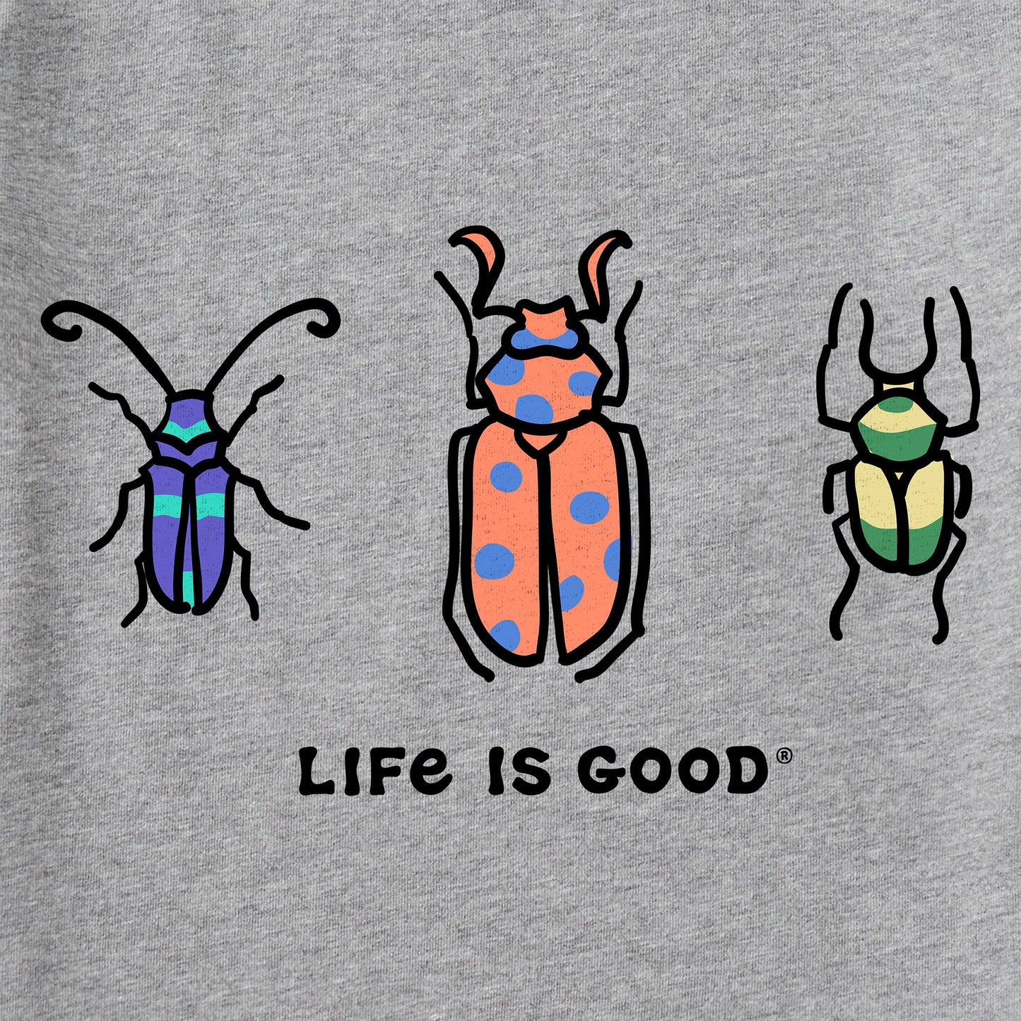 Kids Three Bugs Short Sleeve Crusher Tee