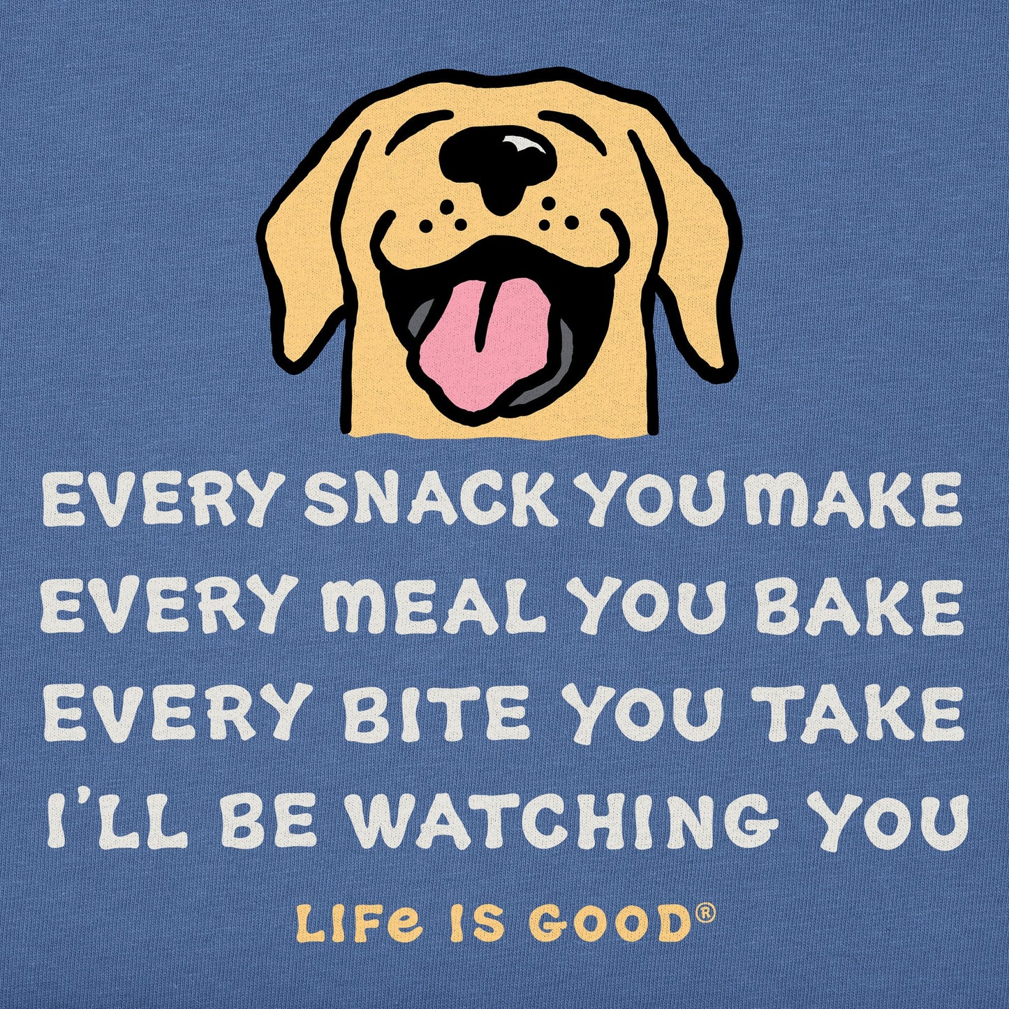 Women's Vintage Ill be Watching You Dog Short Sleeve Tee