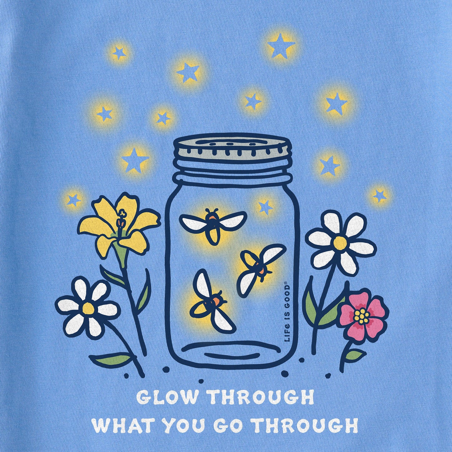 Women's Glow Through Mason Jar Short Sleeve Tee