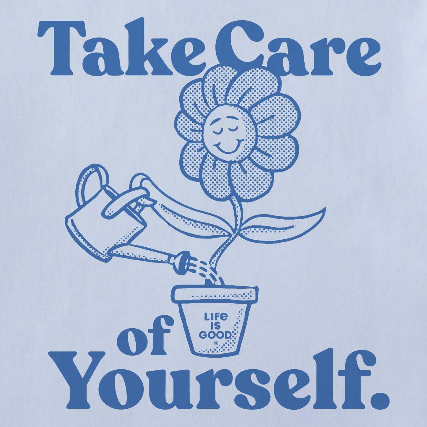 Women's Take Care of Yourself Flower Short Sleeve Crusher Tee