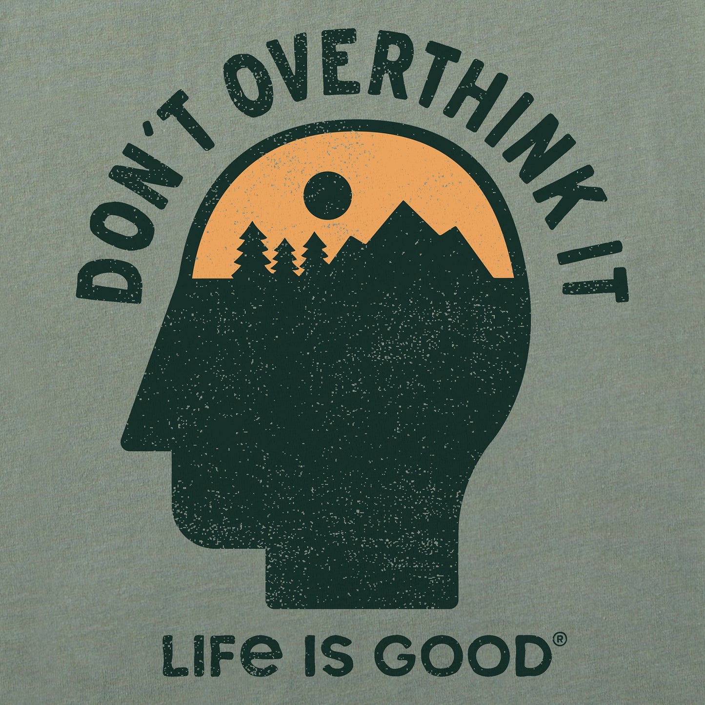 Women's Don't Overthink It Head Short Sleeve Crusher Tee