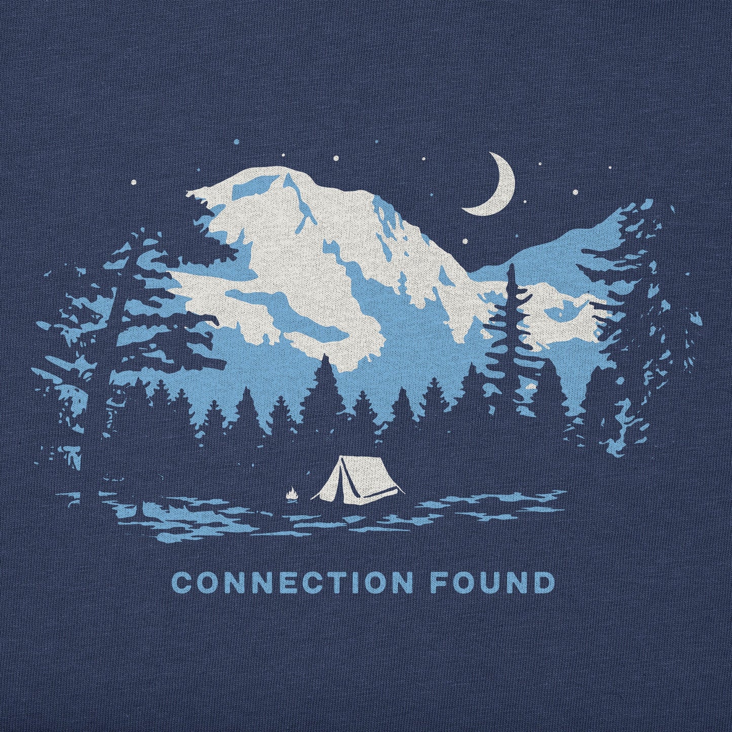 Women's Connection Found Camping Short Sleeve Crusher Tee