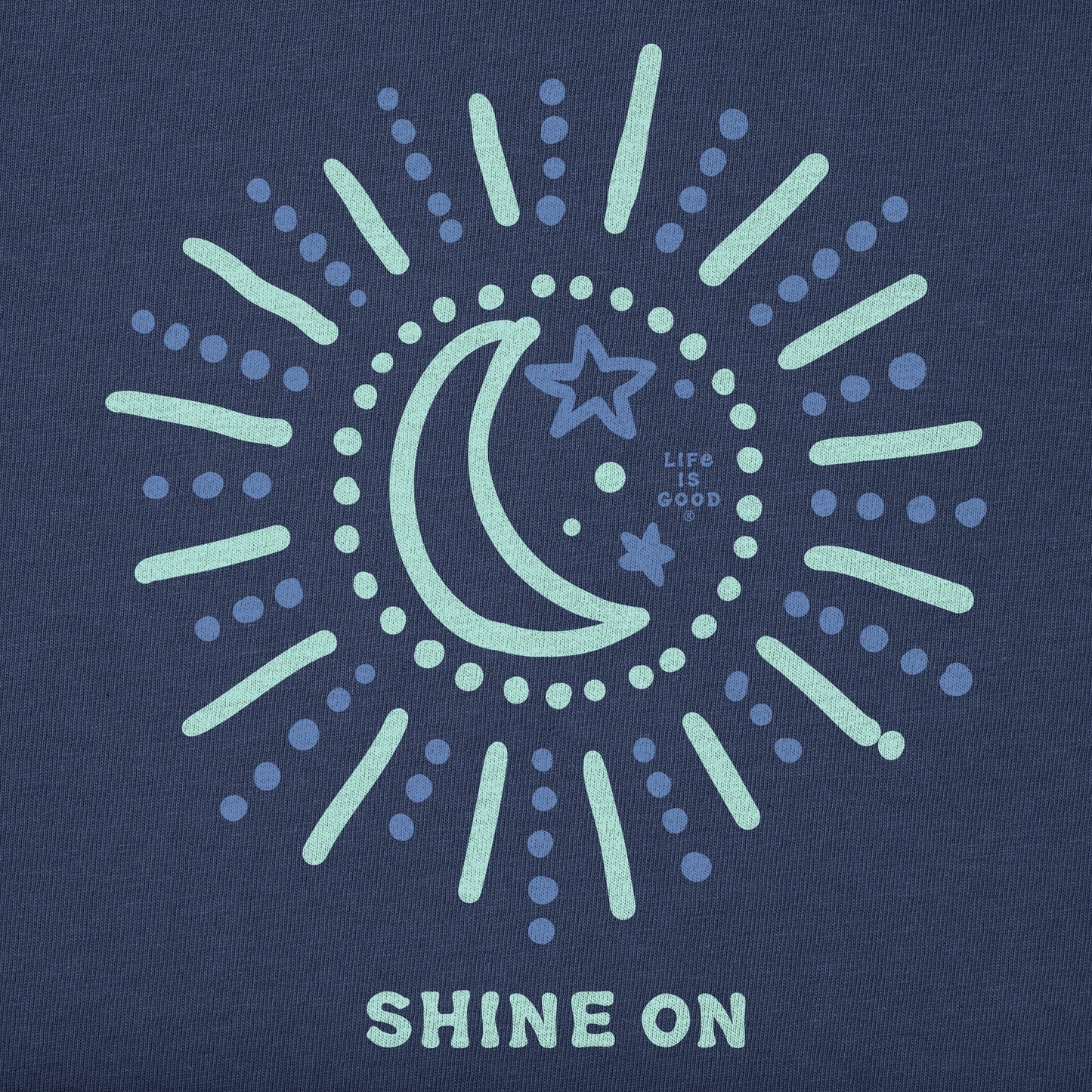 Women's Shine On Sun and Moon Short Sleeve Crusher Tee