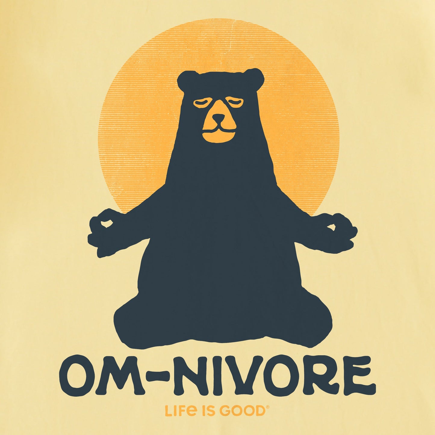 Kids Om-nivore Yoga Bear Short Sleeve Crusher Tee