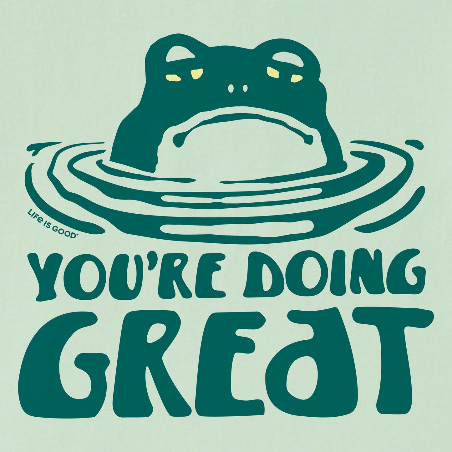 Kids You're Doing Great Frog Short Sleeve Crusher Tee