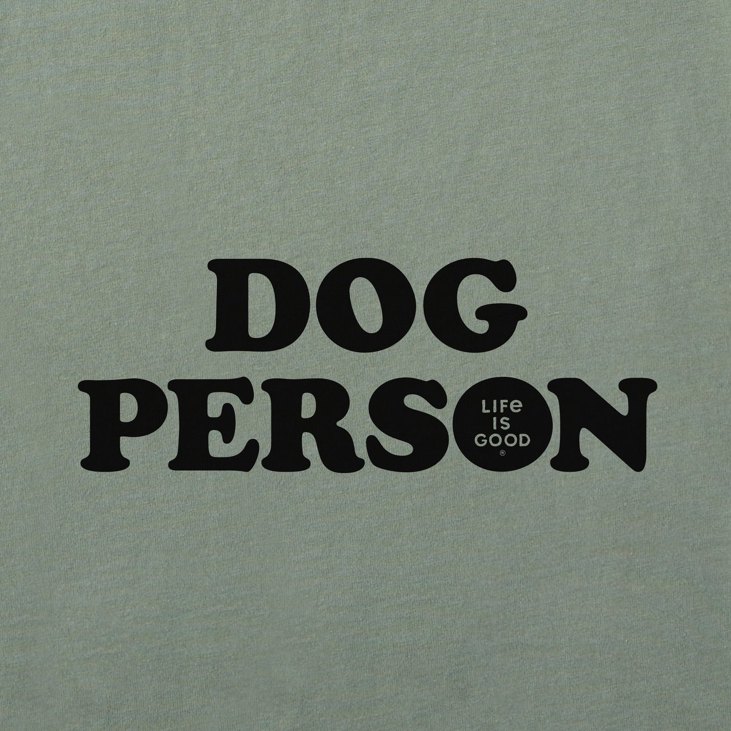 Women's Dog Person Text Short Sleeve Crusher Boxy Tee