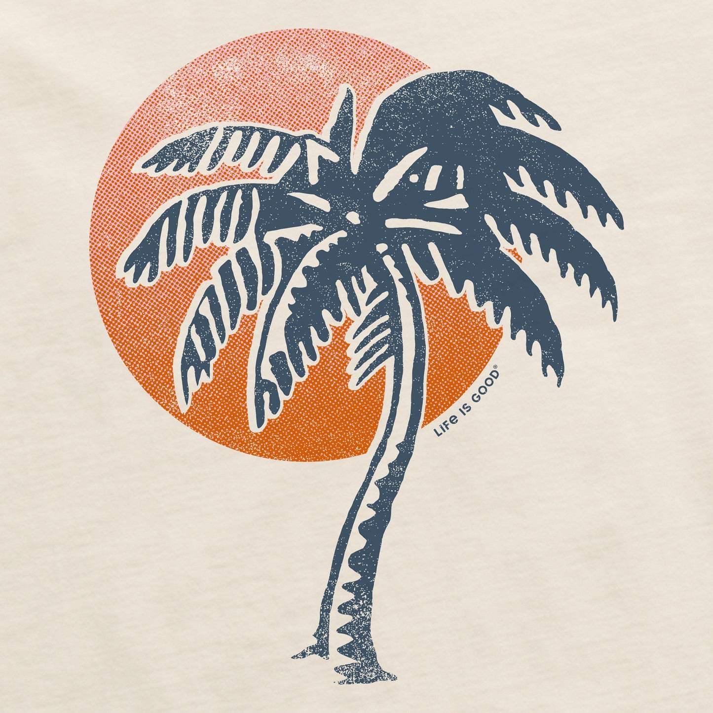 Men's Palm Tree Sunset Short Sleeve Crusher Tee